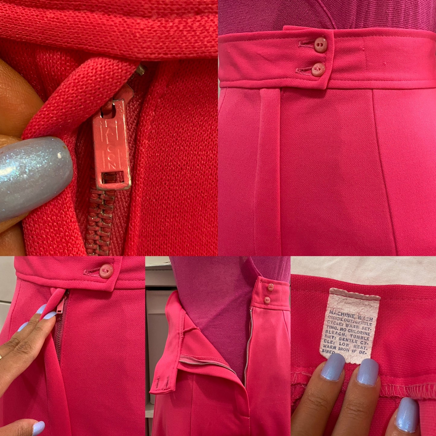 70s High Rise Bell Bottom Flare (XS, 25" Waist)
