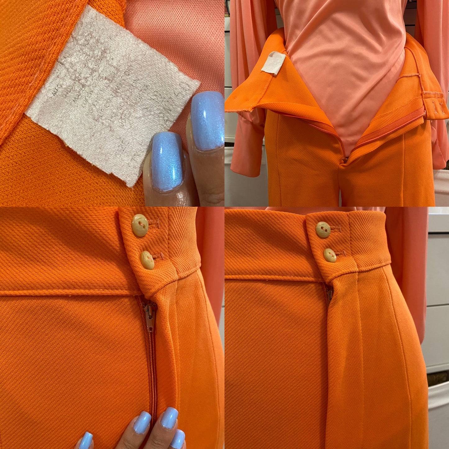 70s Mega Bell Bottom Pants (M, 28"Waist)