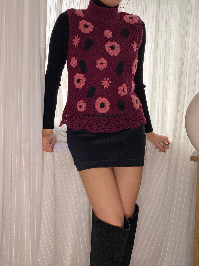 Floral Sleeveless Knit