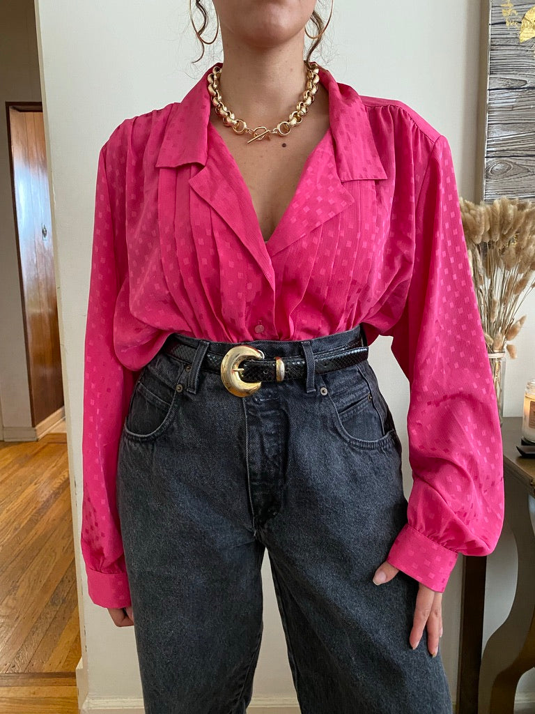 Oversized Long Sleeve Blouse