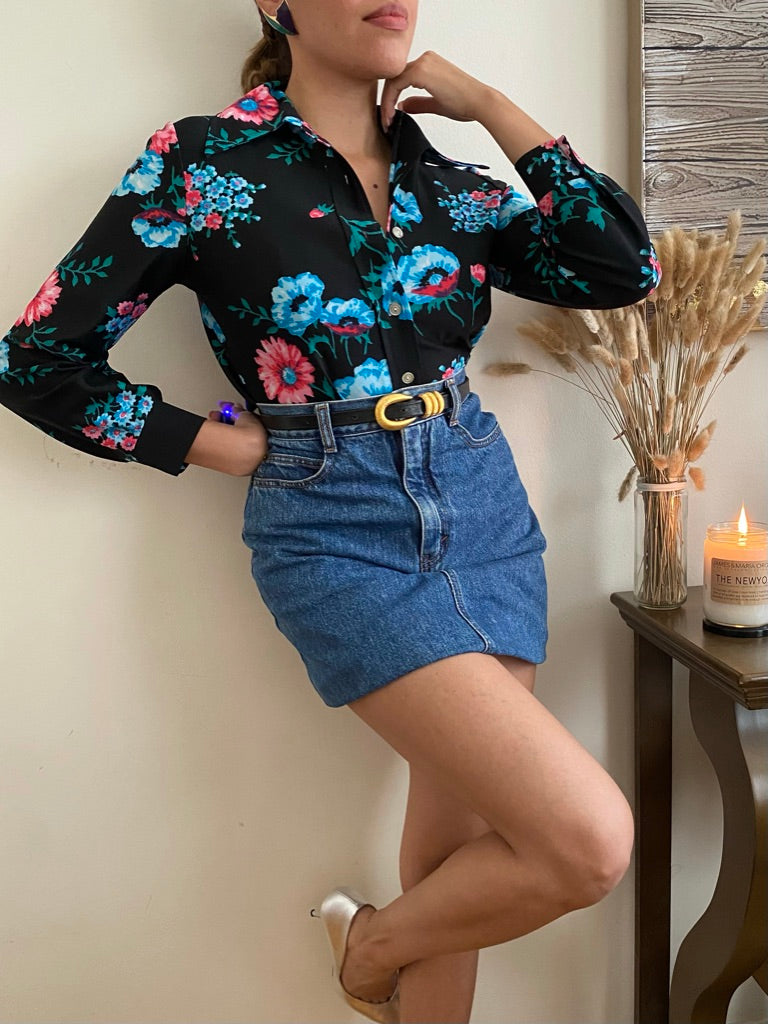 Floral Button Down Blouse