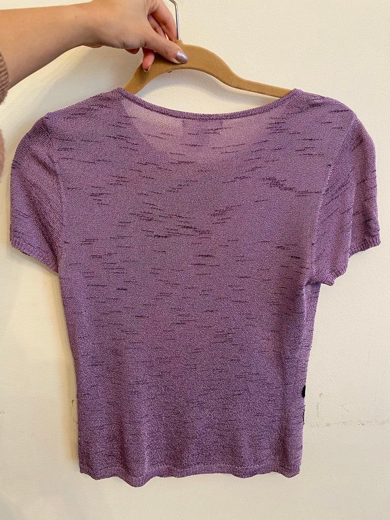 Purple Beaded Top