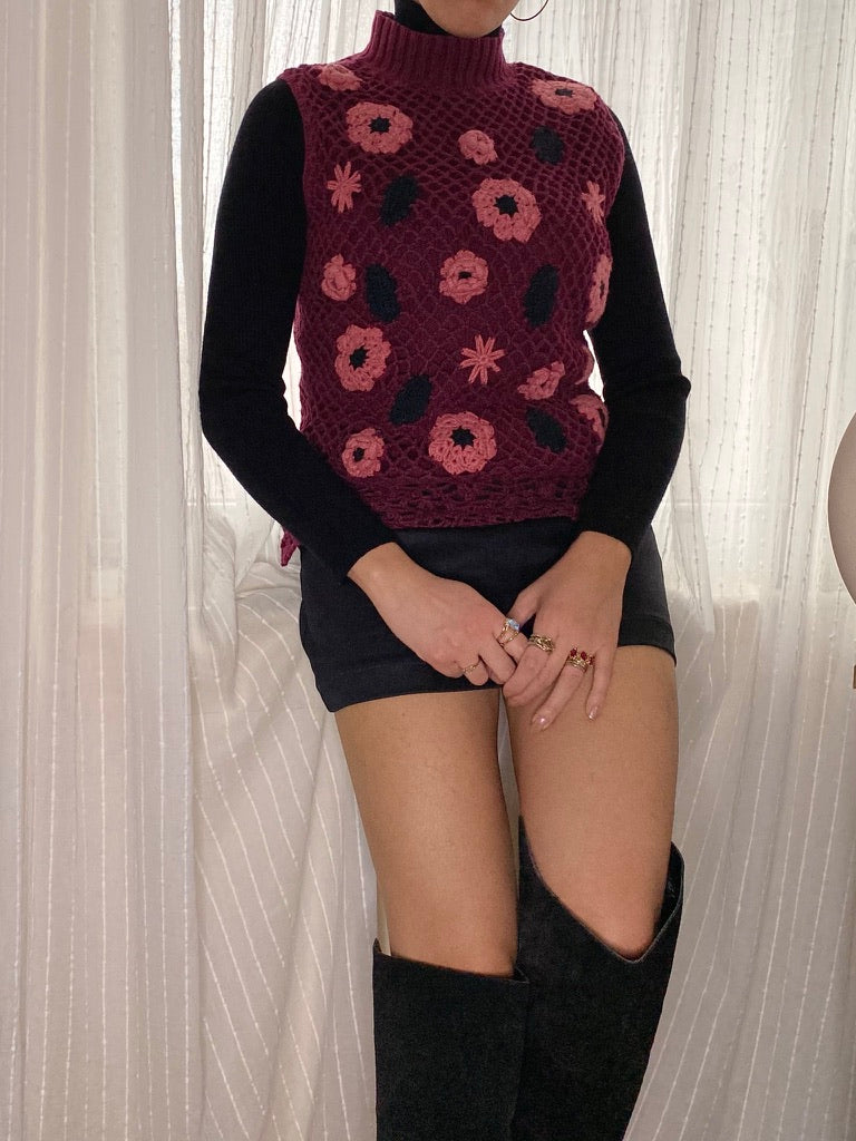 Floral Sleeveless Knit