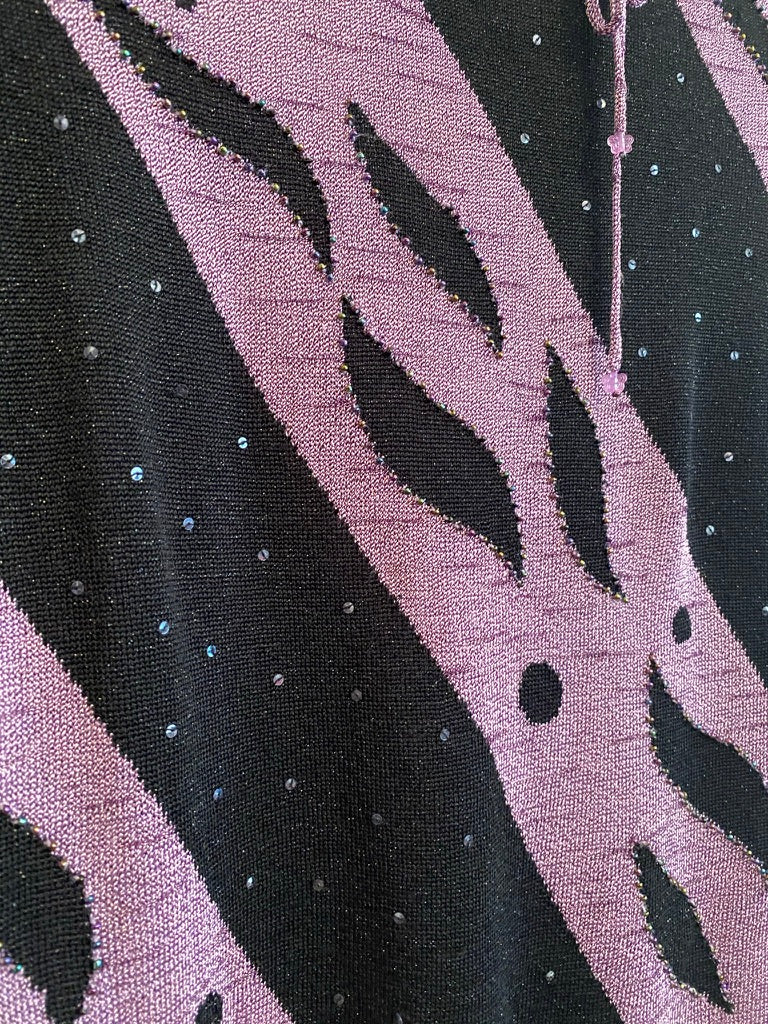 Purple Beaded Top