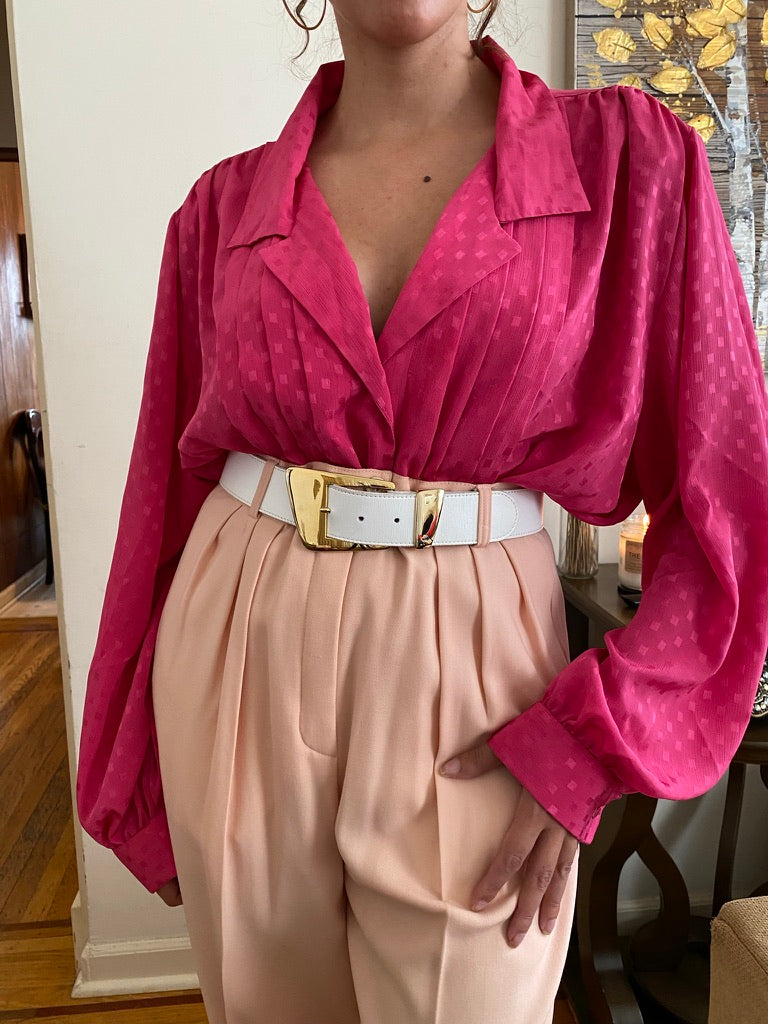 Oversized Long Sleeve Blouse