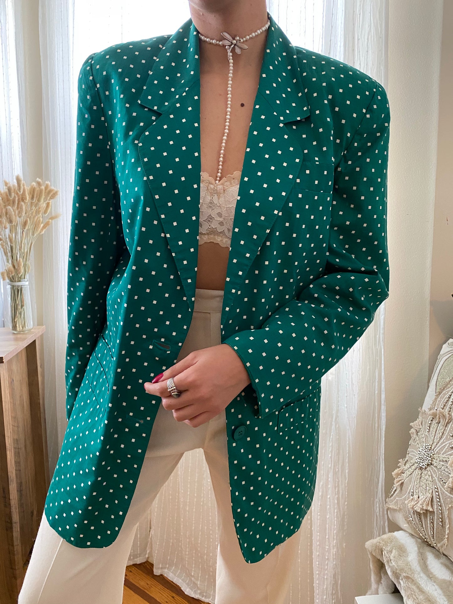 Polka Dot Blazer