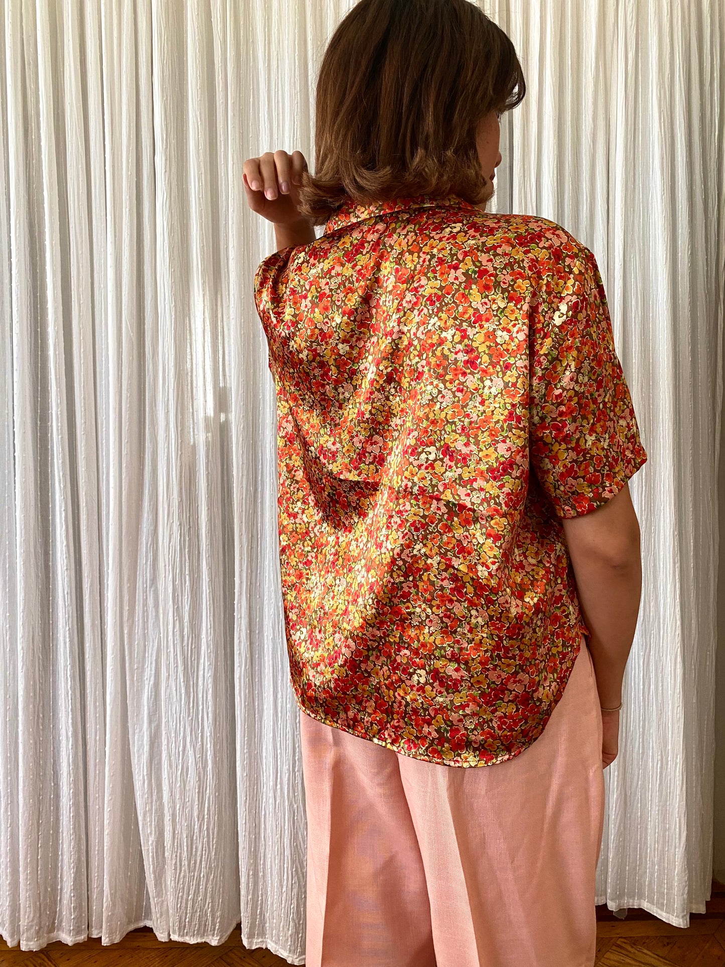 Floral Short Sleeve Blouse