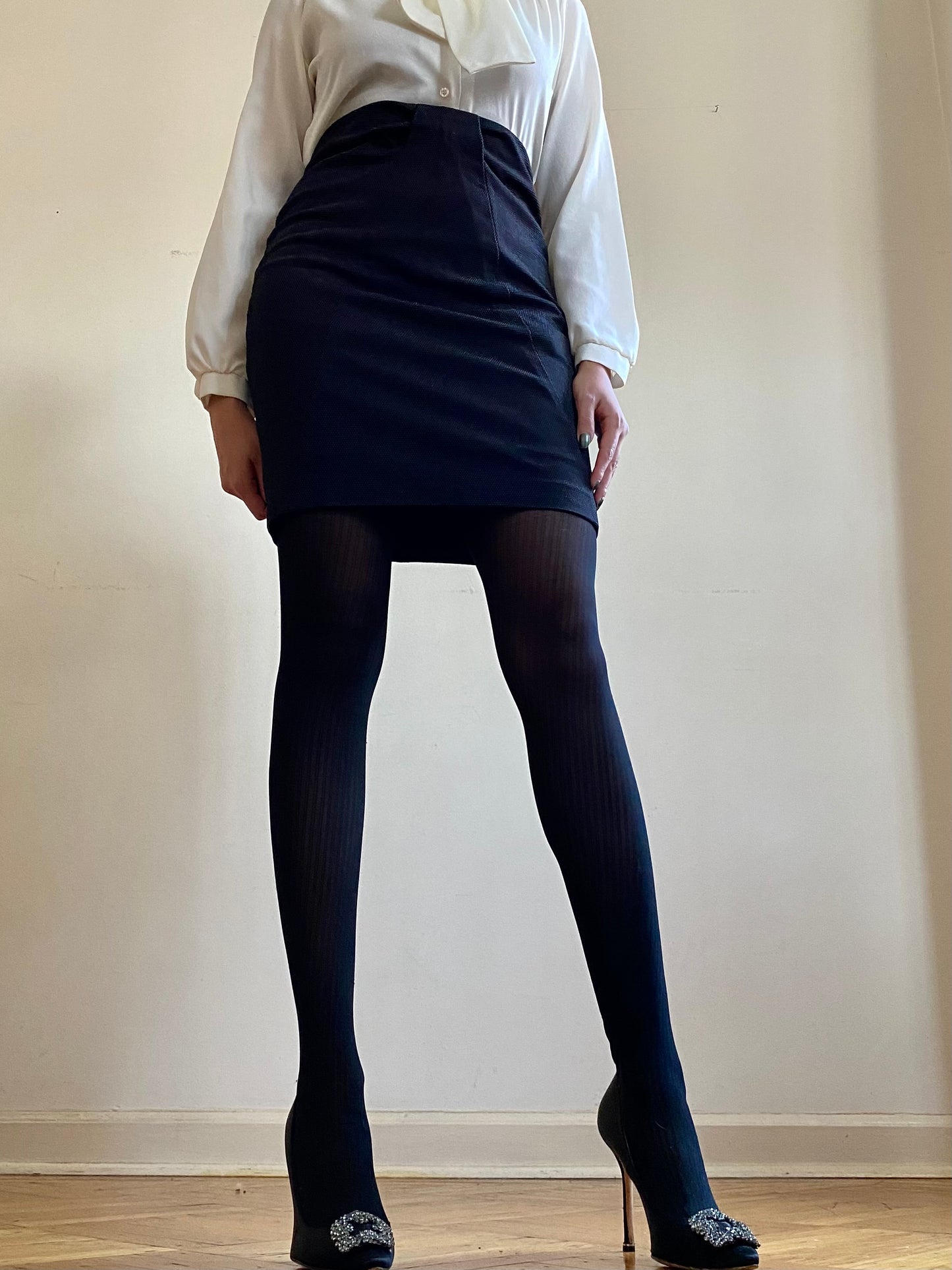 Micro Polka Dot Mini Skirt (EU 42)
