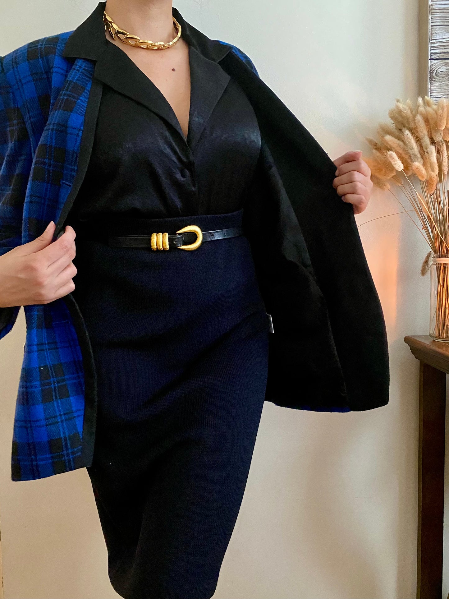 Blue Plaid Blazer