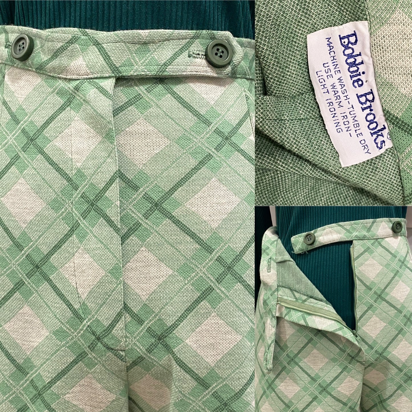 70's Diamond, Flare Wide Leg Pants (S, 27"W)