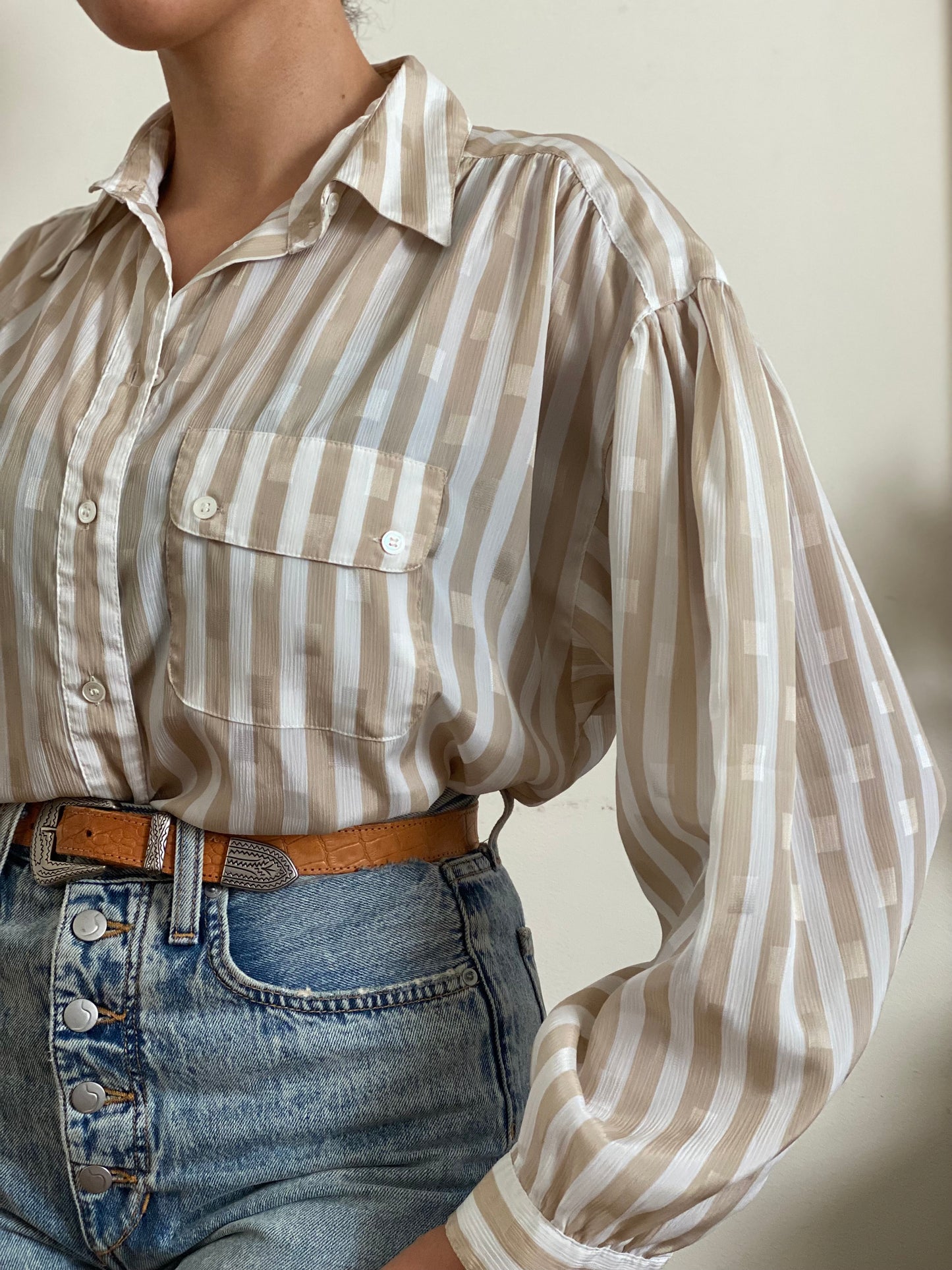 Striped Long Sleeve Blouse (12)
