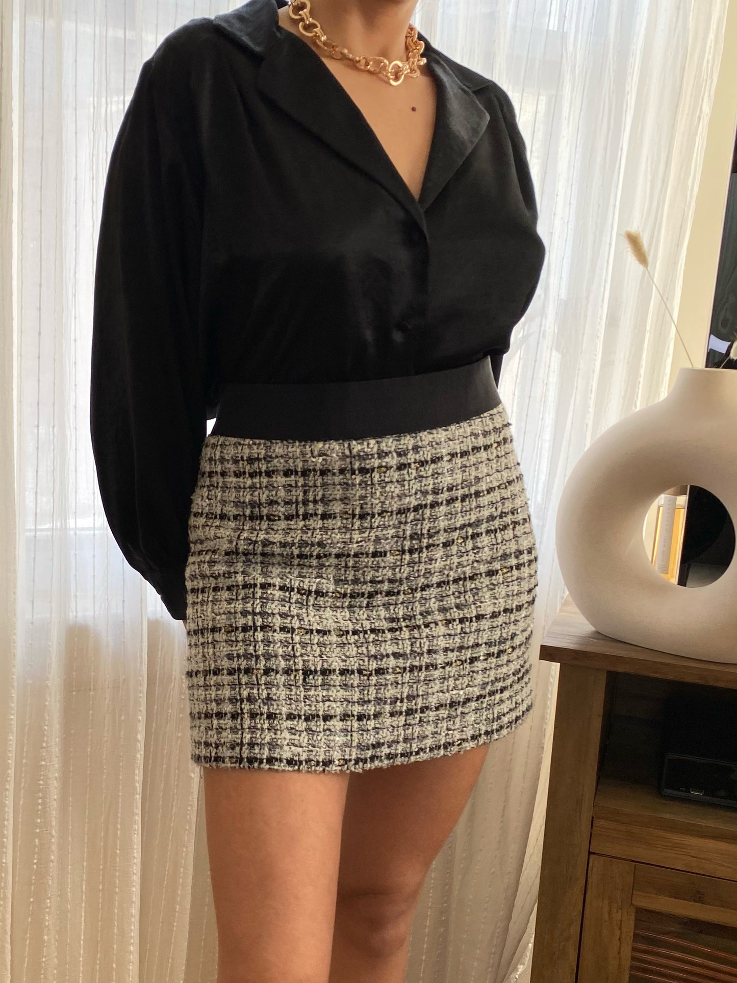 Tweed Mini Skirt