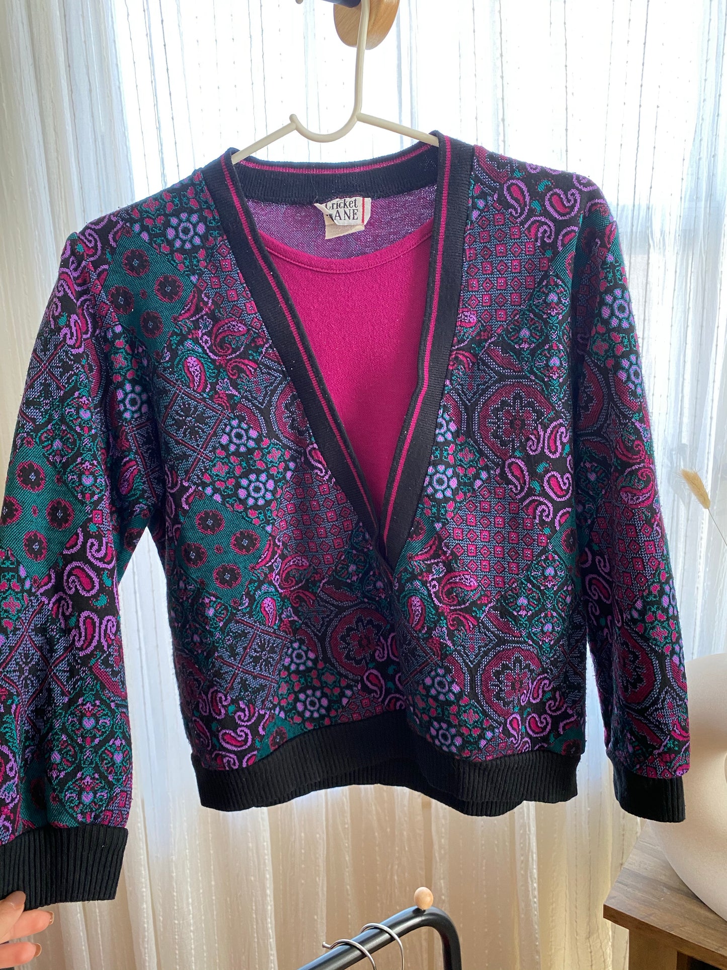 Purple Abstract Sweater