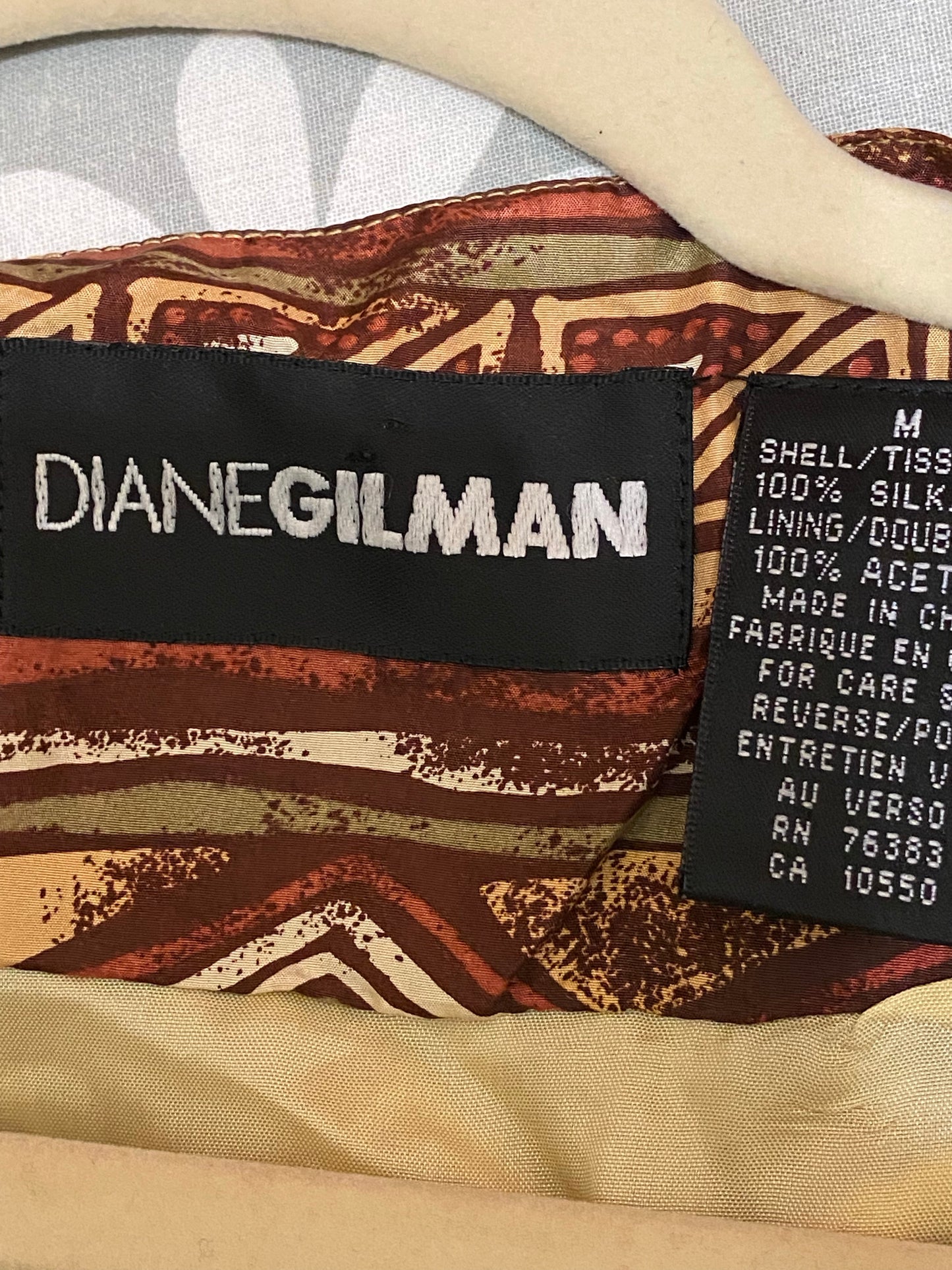 TRIBAL ABSTRACT PATTERN BOMBER JACKET (M)