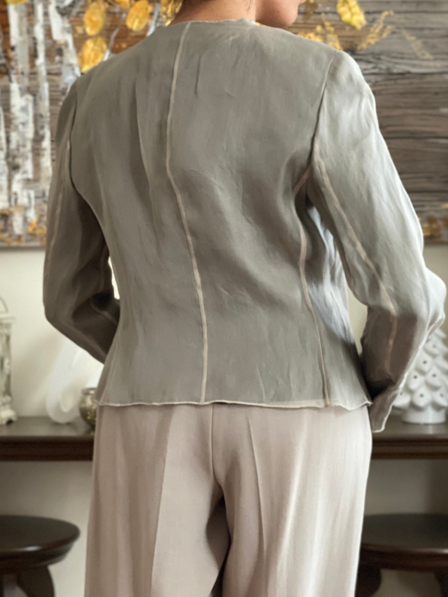 80's 100% Silk Jacket (S)