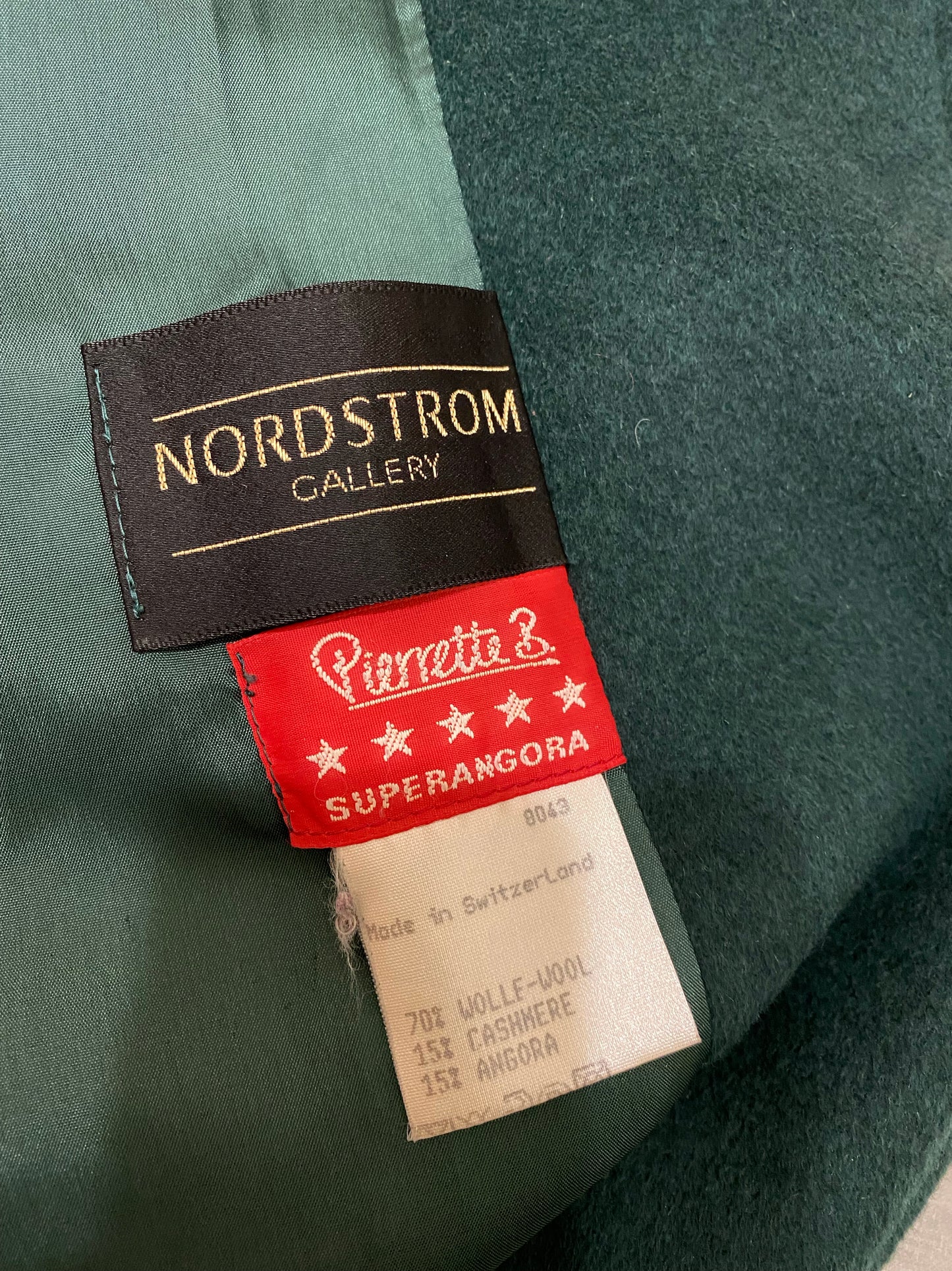 80's Cashmere blend Emerald Winter Coat (12)