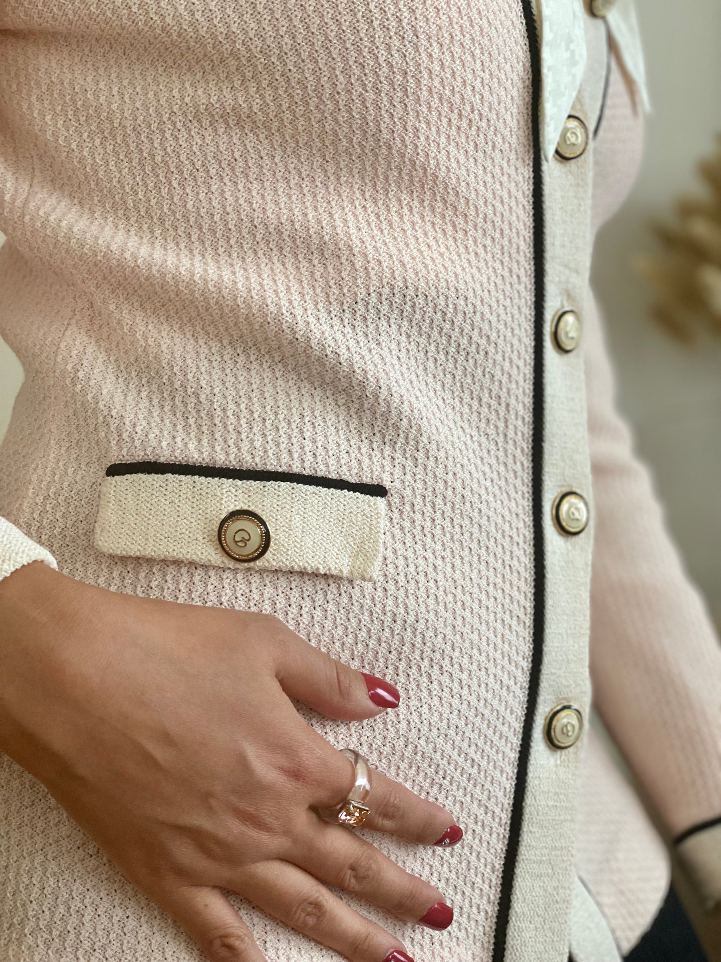 Pastel Pink Long Sleeve Knit