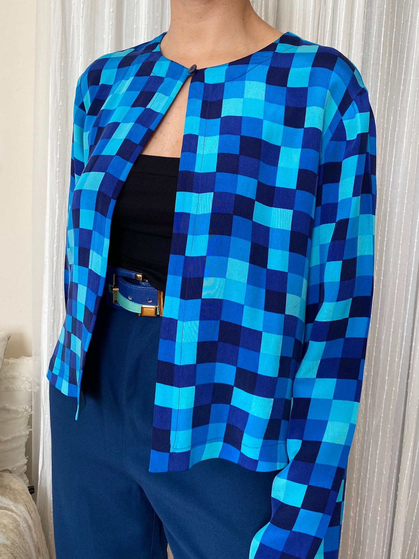 Silk Blue Cardigan