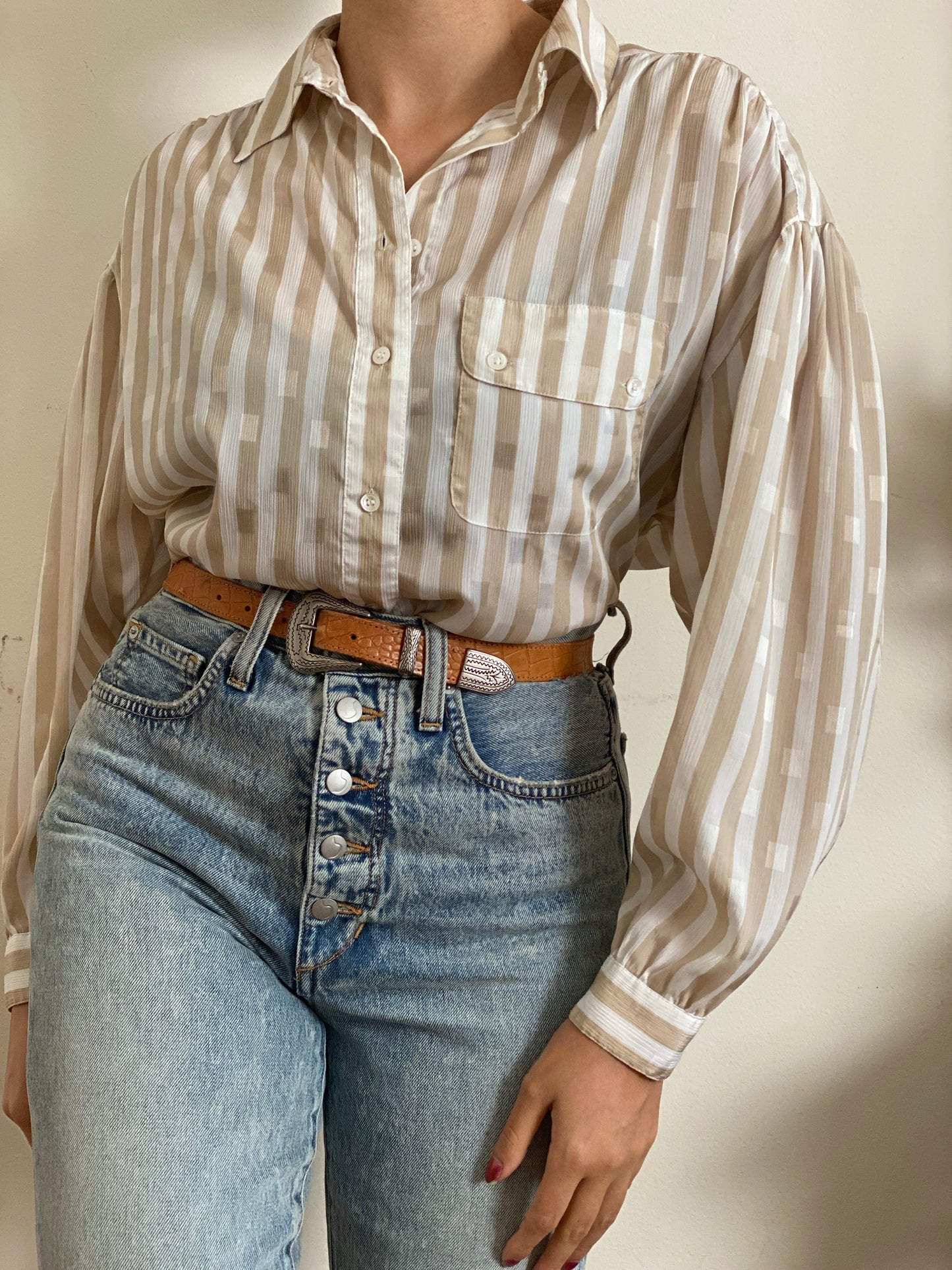 Striped Long Sleeve Blouse (12)