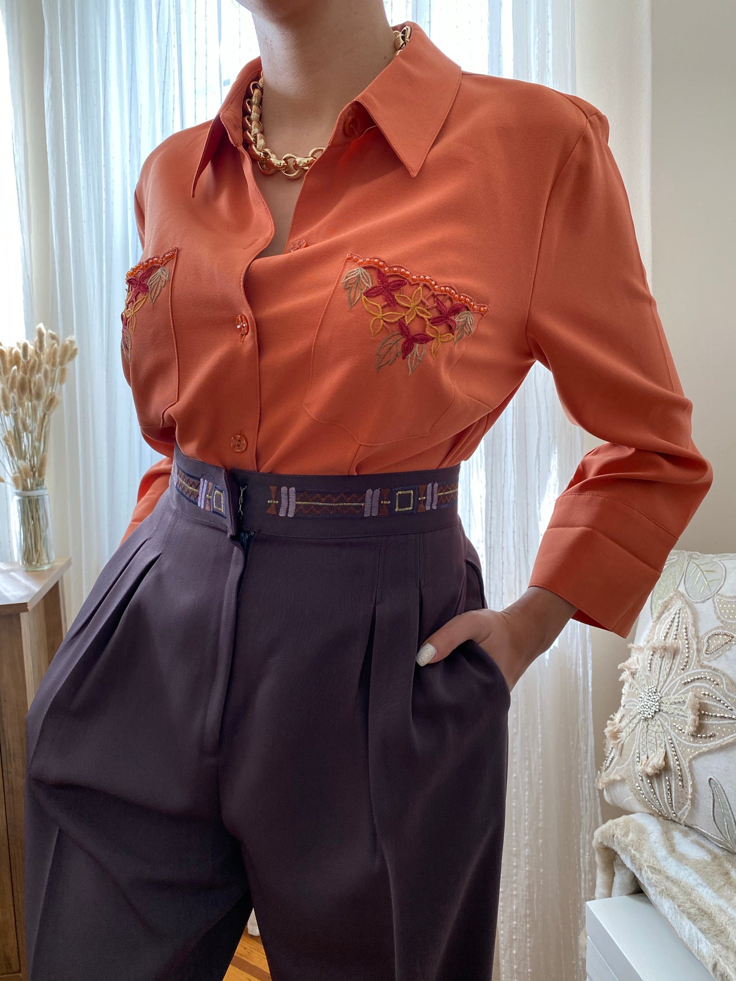 Floral Embroidered Top