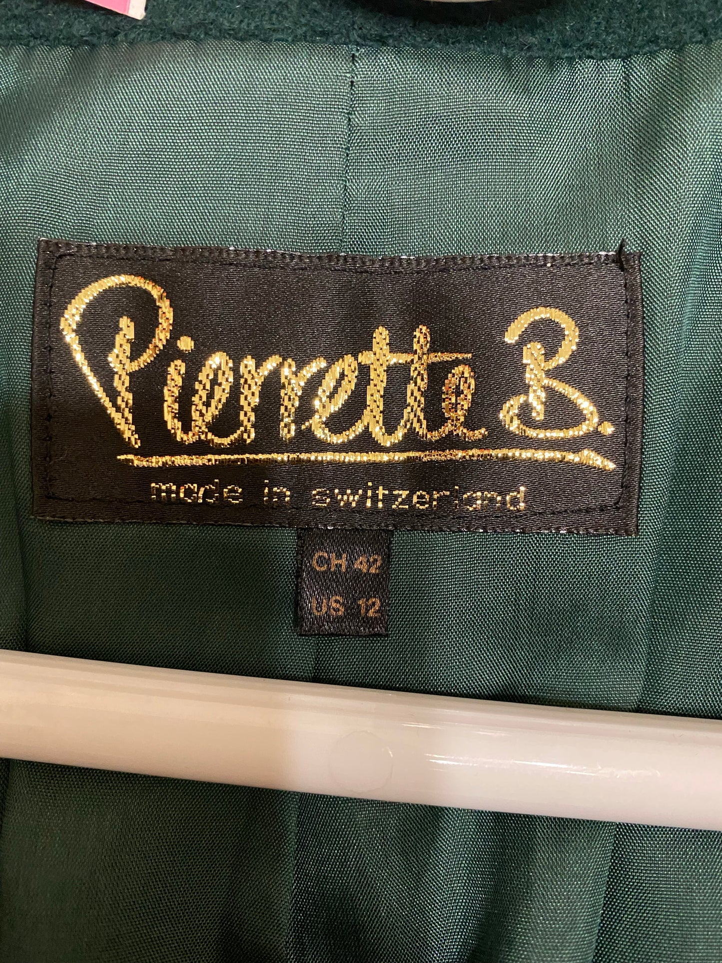 80's Cashmere blend Emerald Winter Coat (12)