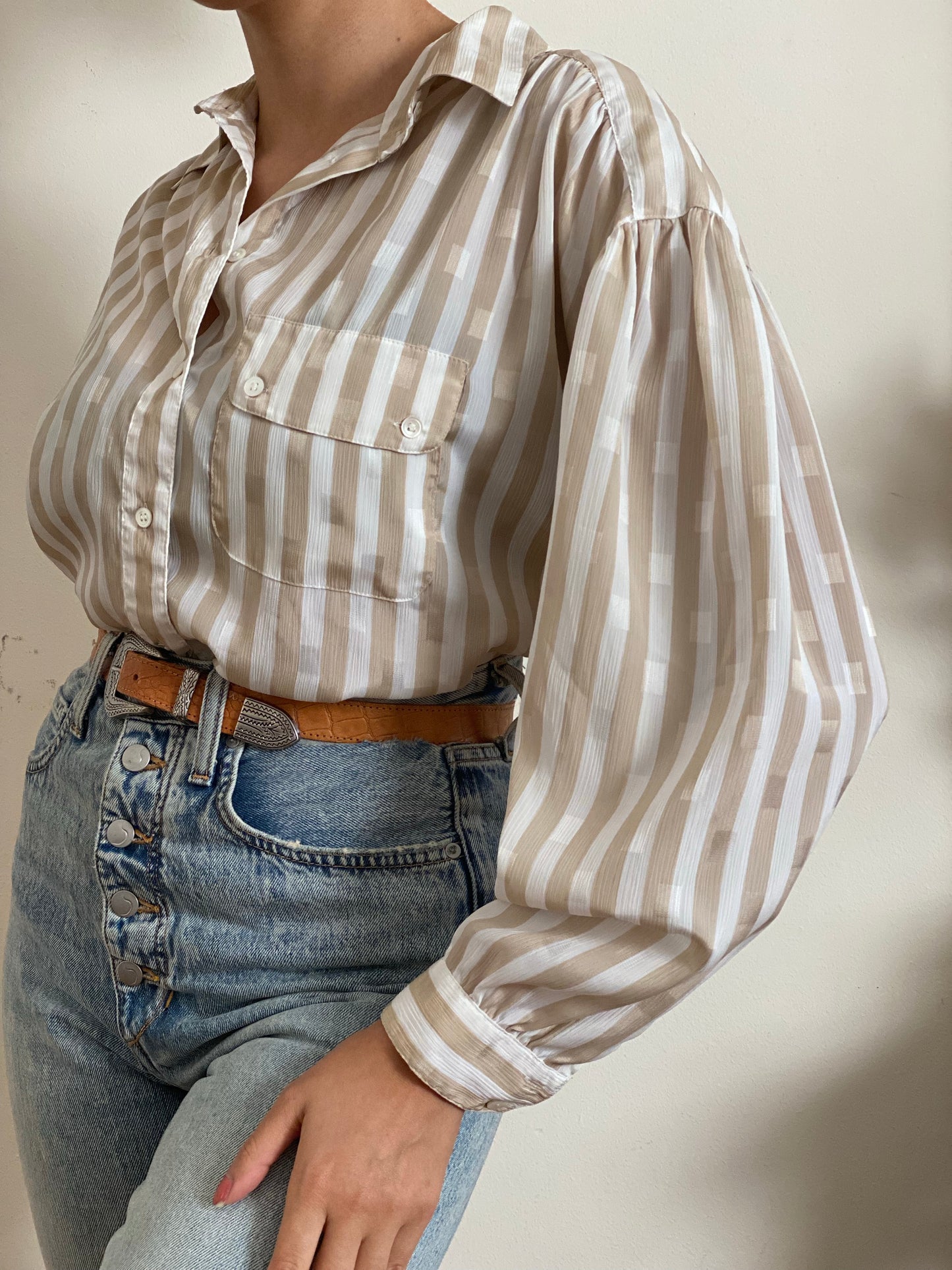 Striped Long Sleeve Blouse (12)