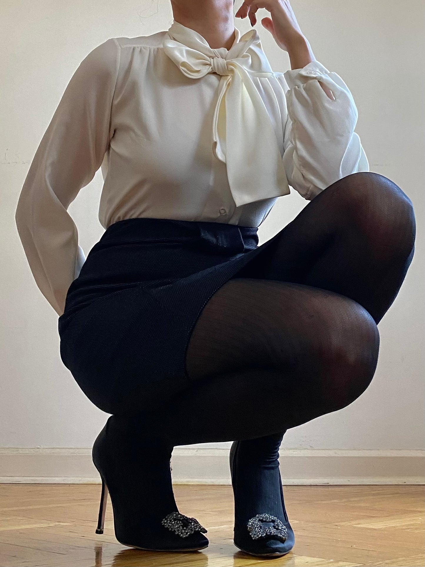 Micro Polka Dot Mini Skirt (EU 42)