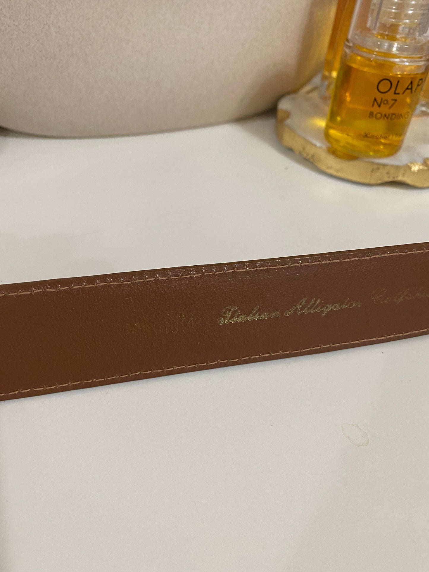 Vintage Alligator Embossed Belt