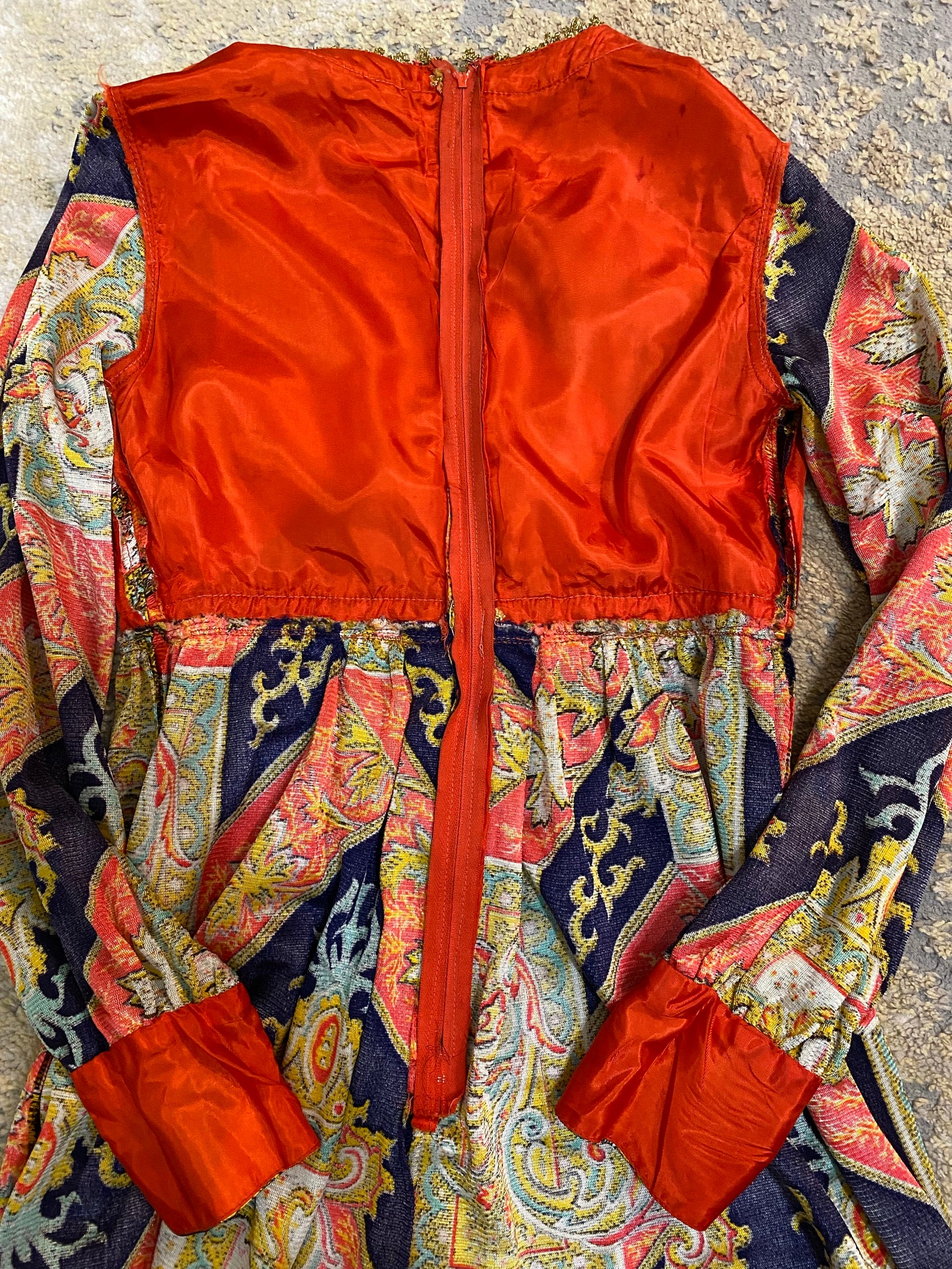 60's Psychedelic Palazzo Jumpsuit (S-M)