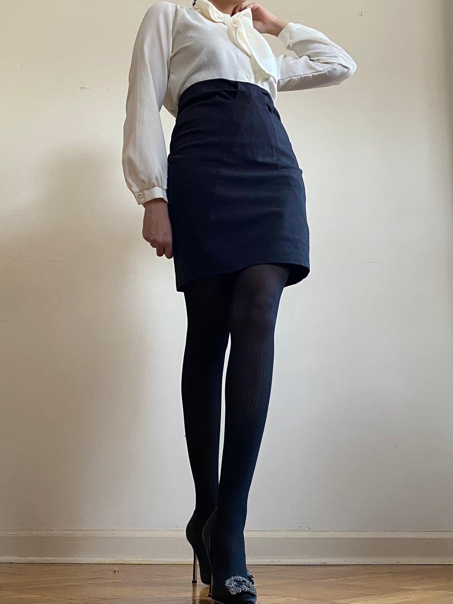 Micro Polka Dot Mini Skirt (EU 42)