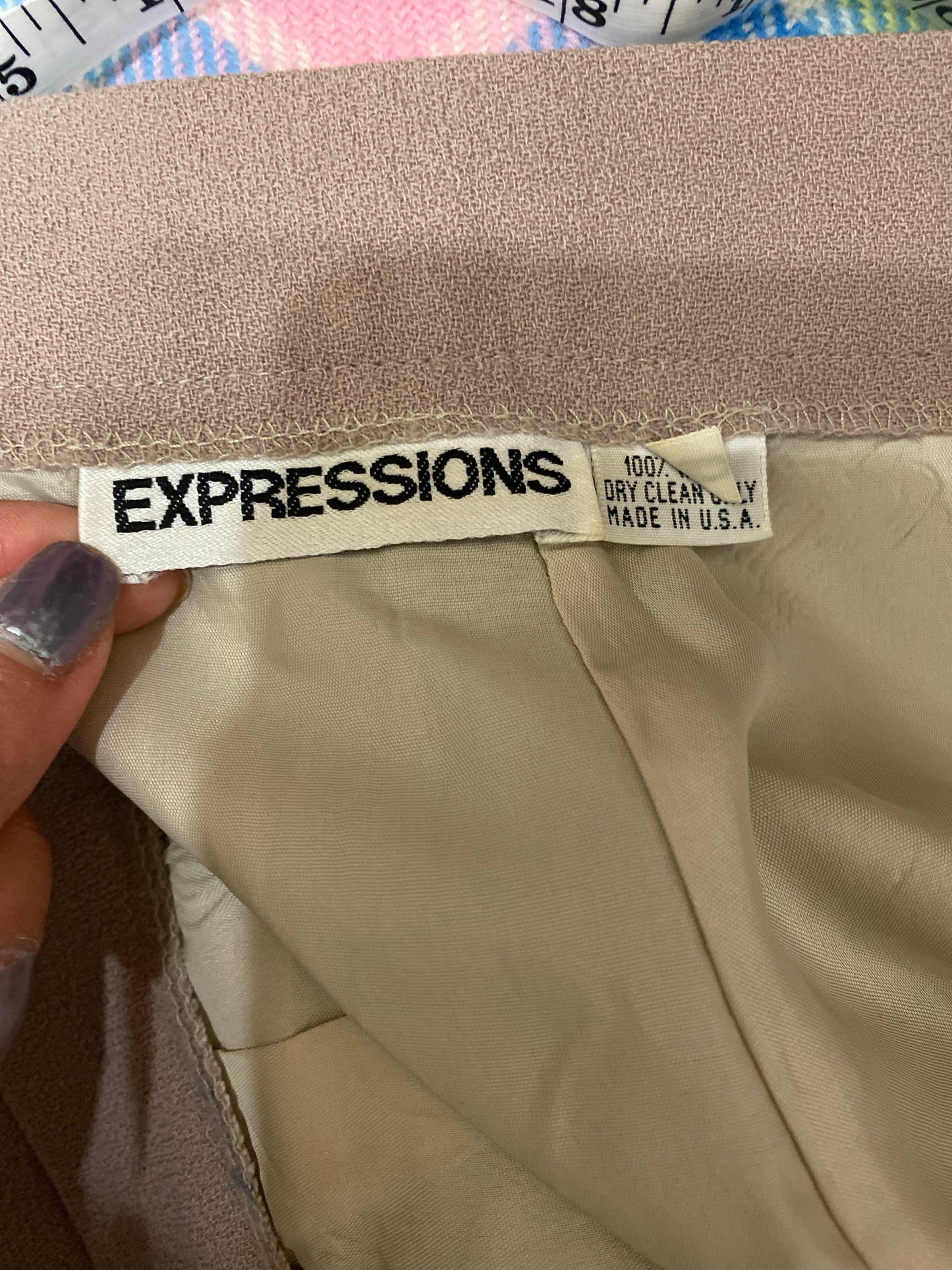 80's Wool High Waisted Trousers (S-26"W)
