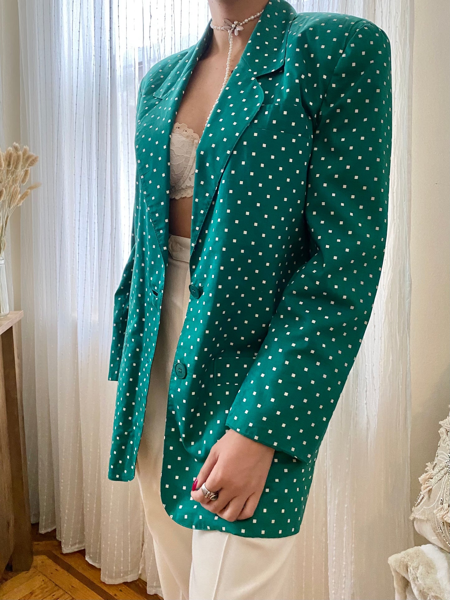 Polka Dot Blazer