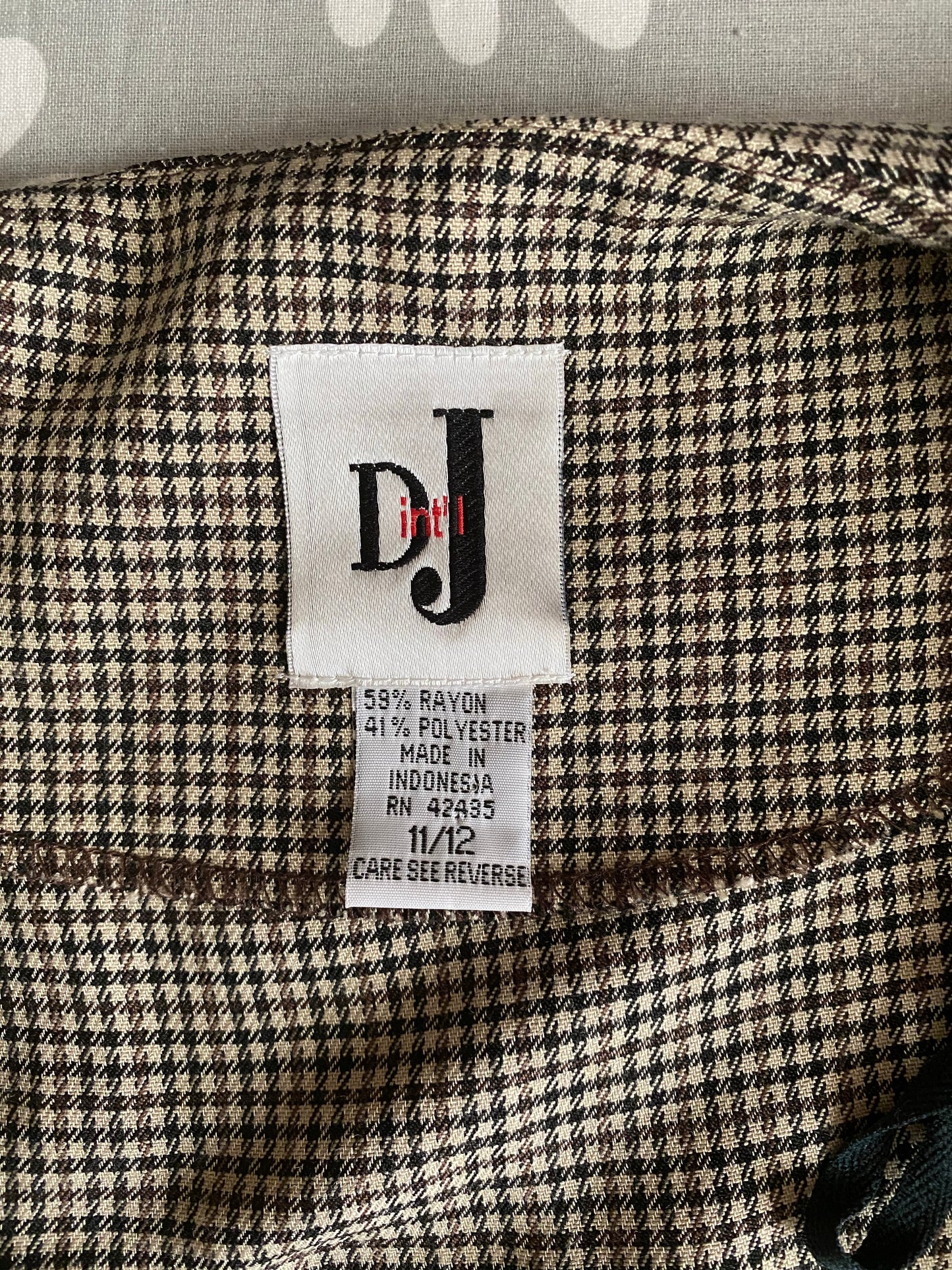 Houndstooth Dress Vest