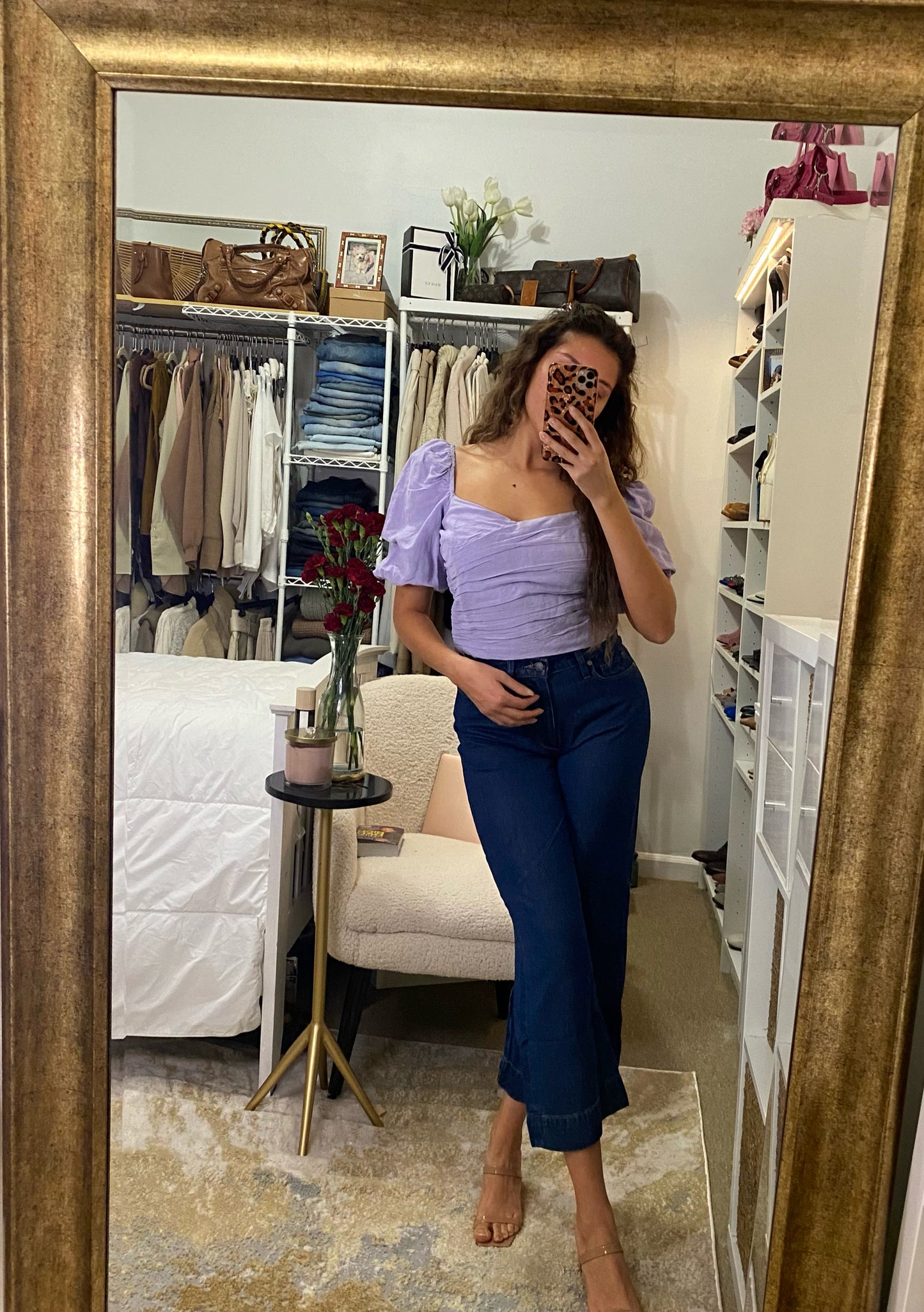 Zara Lilac Crop Top