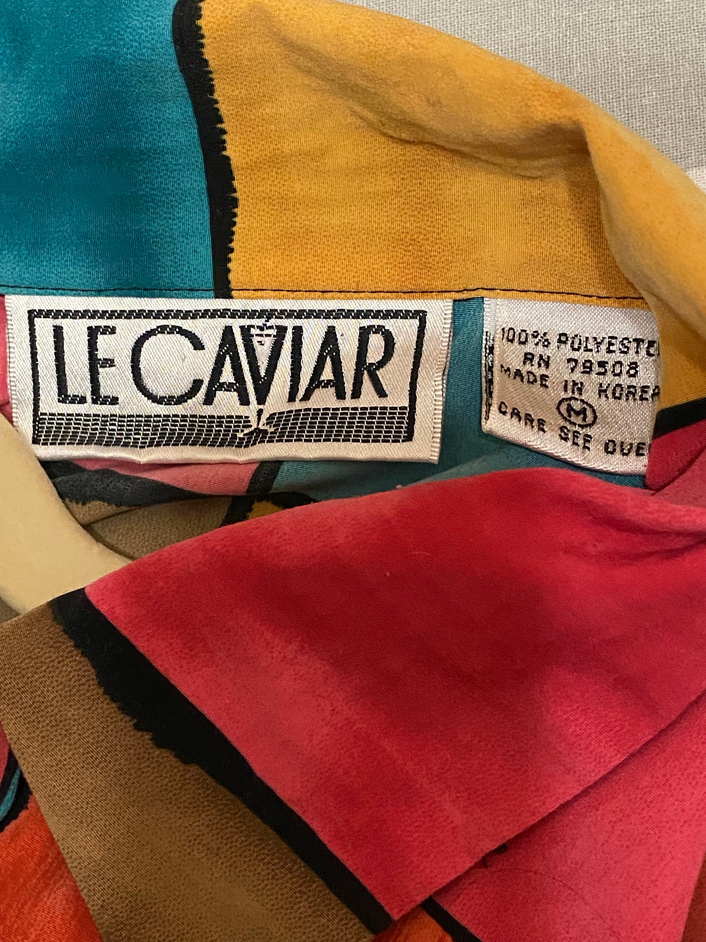 Multicolor Block Blouse (M)