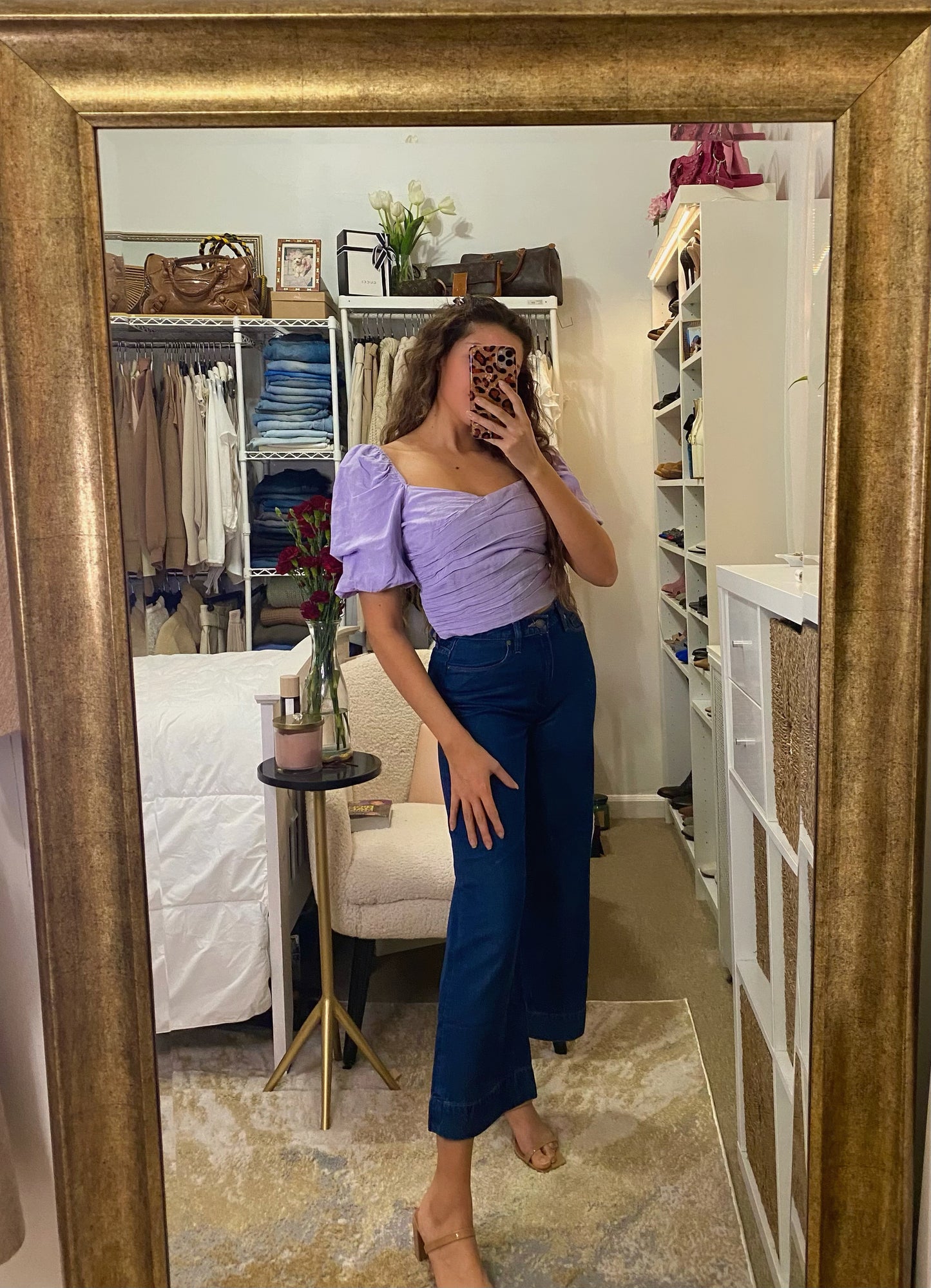 Zara Lilac Crop Top