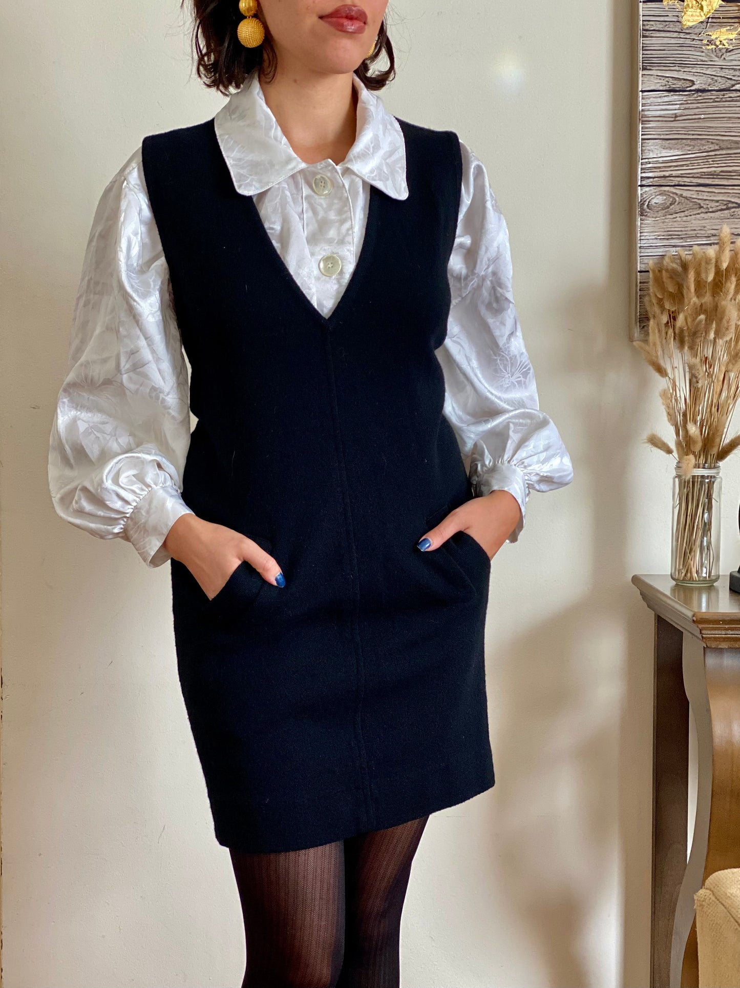 80's Sleeveless Sweater Vest (S)