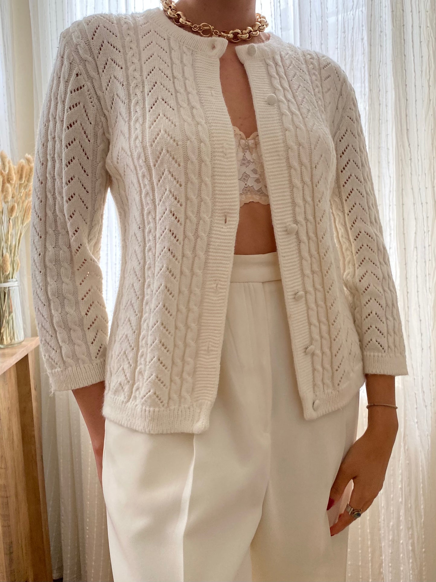 Knit cardigan