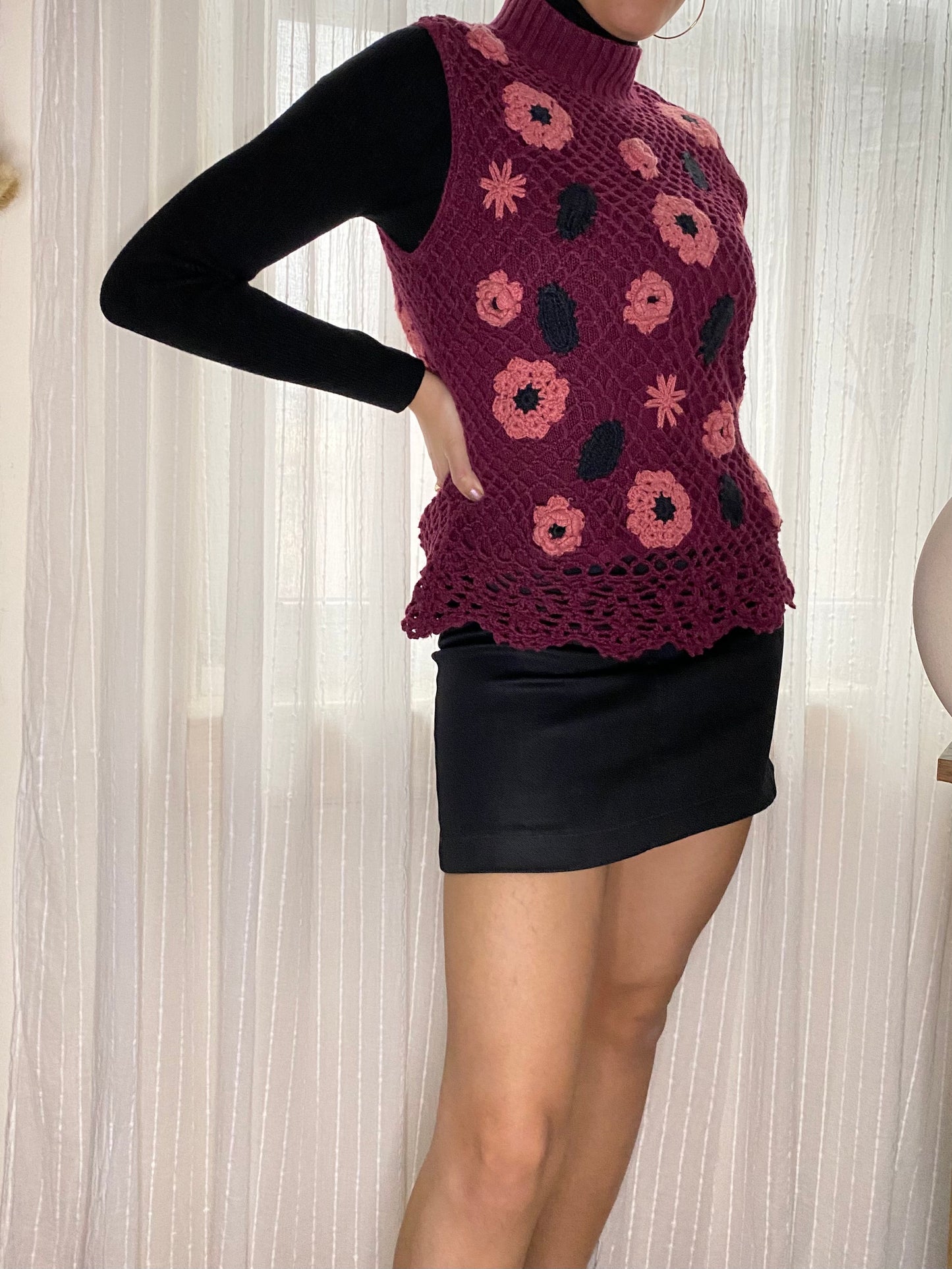Floral Sleeveless Knit - Vintage