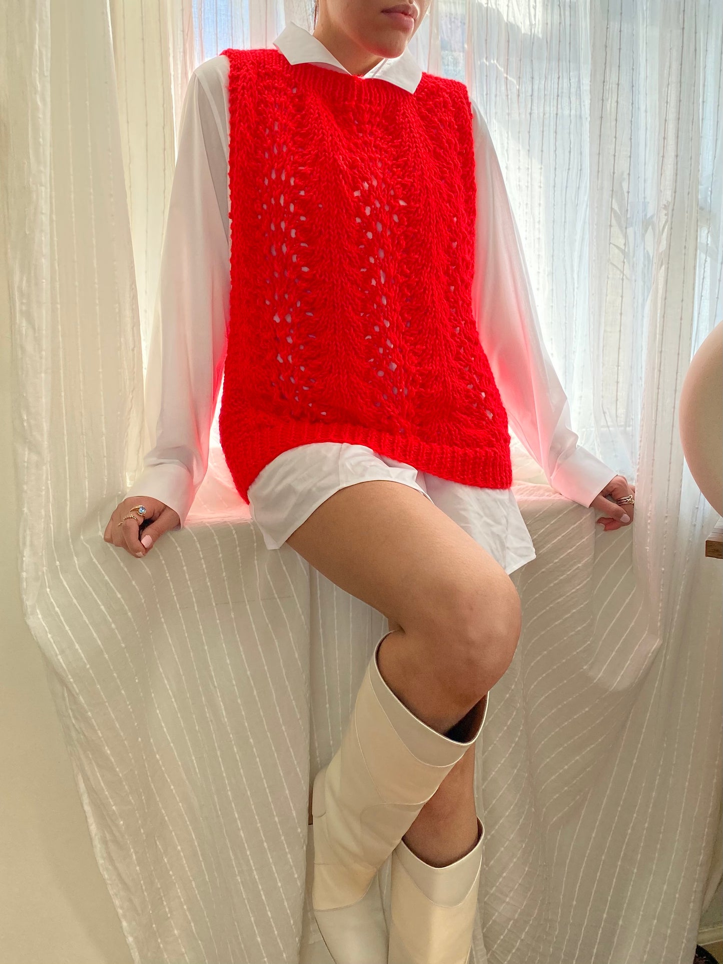 Dorothy Meyers Knit Sleeveless Vest - Vintage