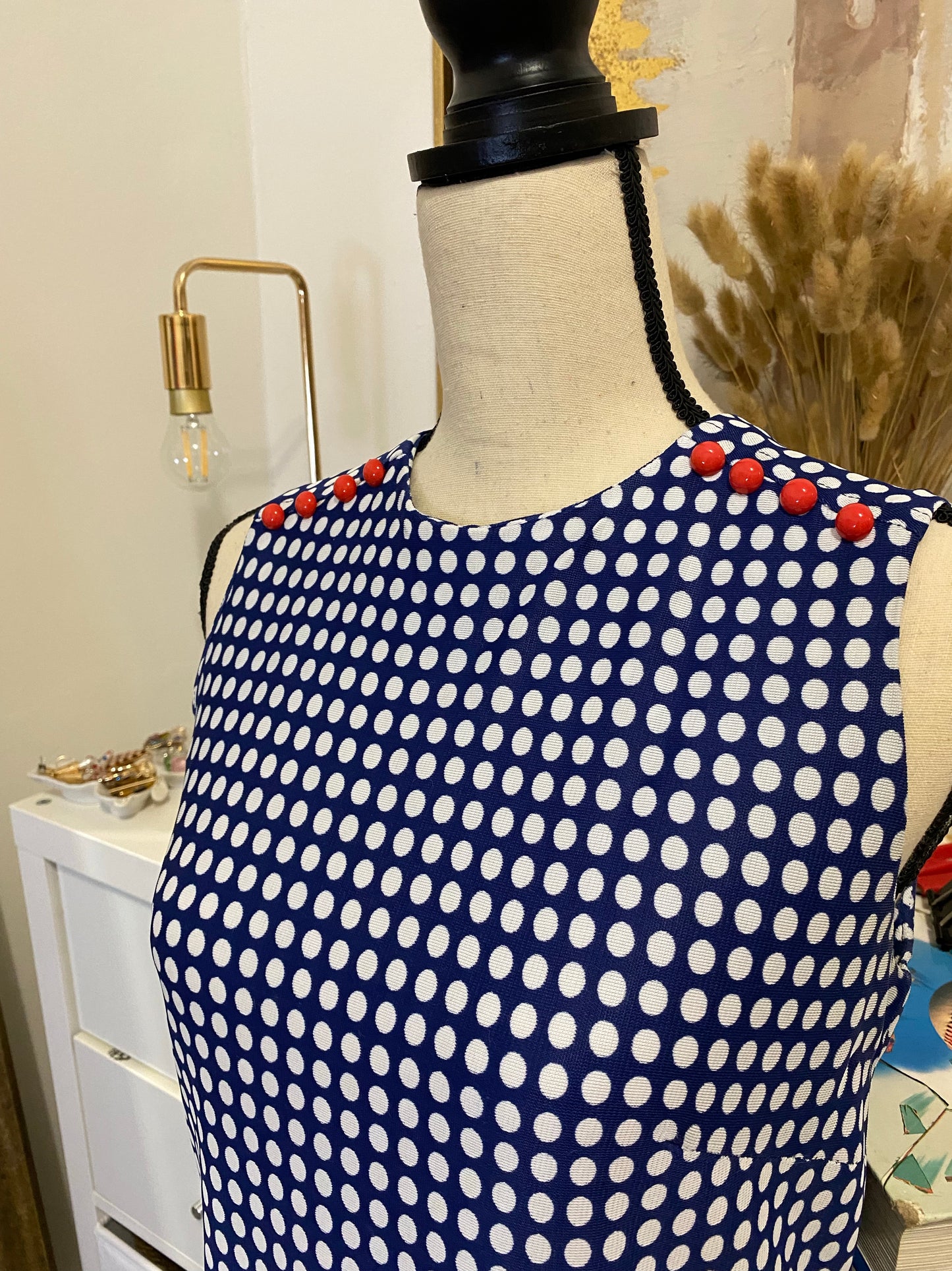 60's 2-Piece Polka Dot Set (S-M)