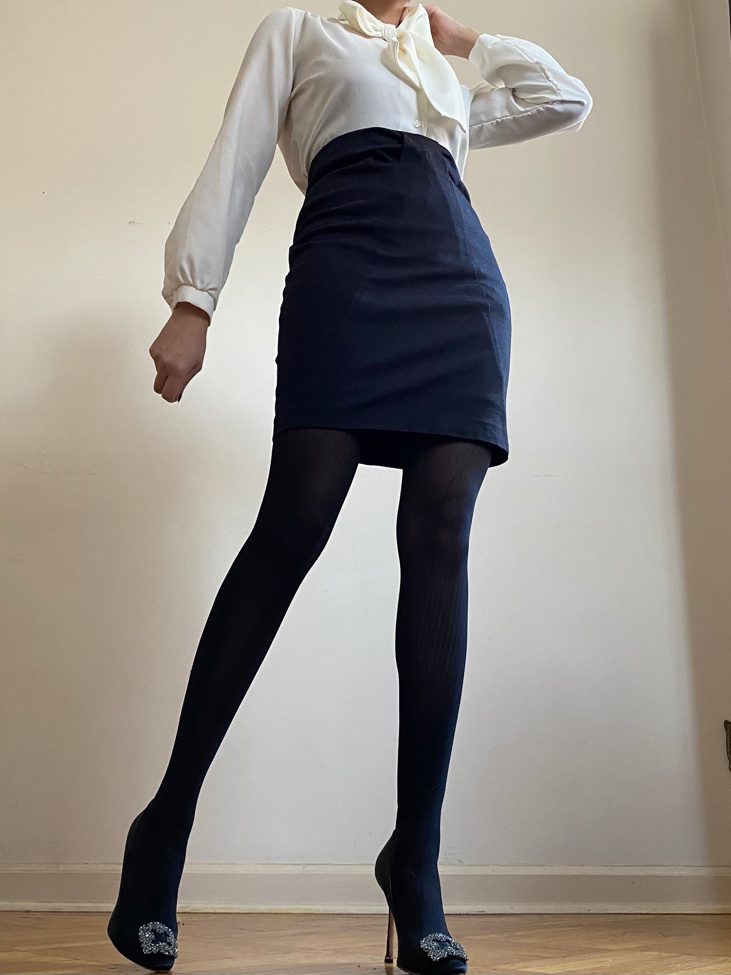 Micro Polka Dot Mini Skirt (EU 42)