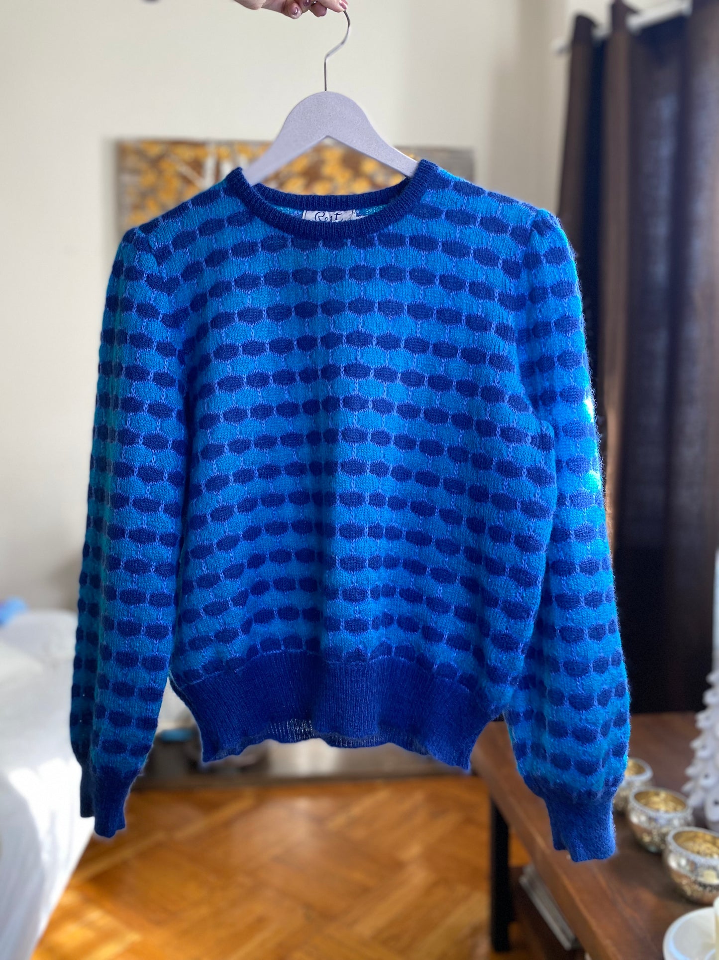 70's Puffy Sleeves Sweater (M)