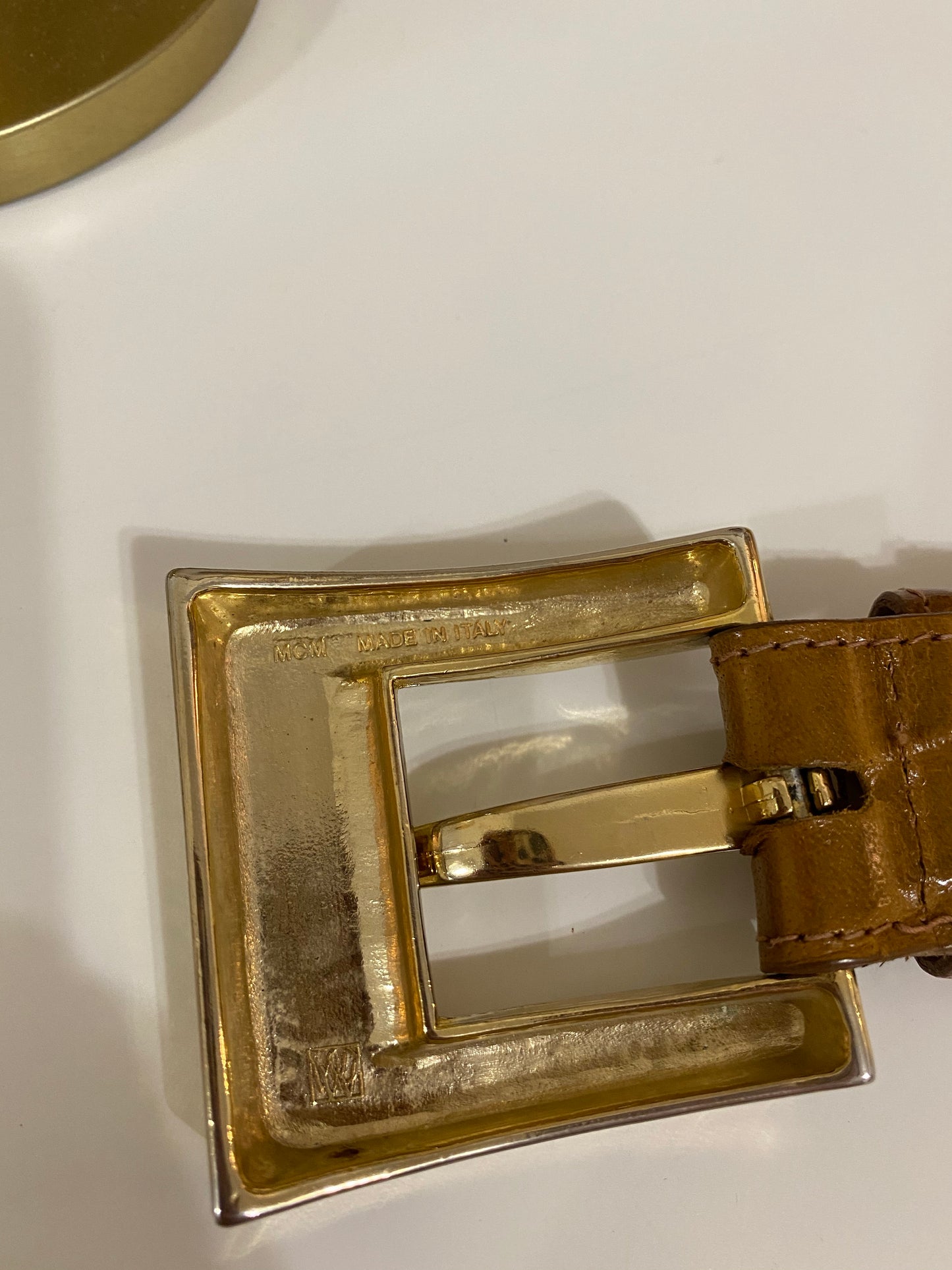 Vintage Alligator Embossed Belt