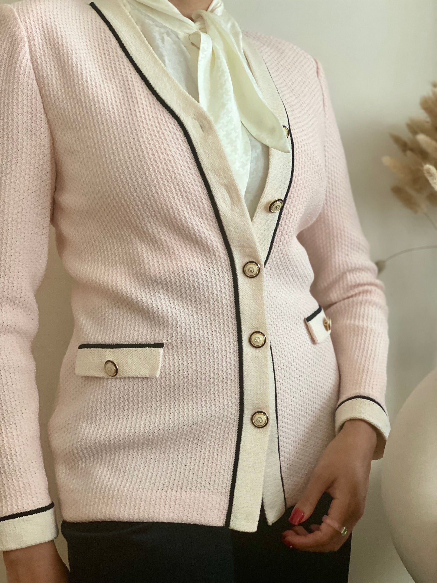 Pastel Pink Long Sleeve Knit