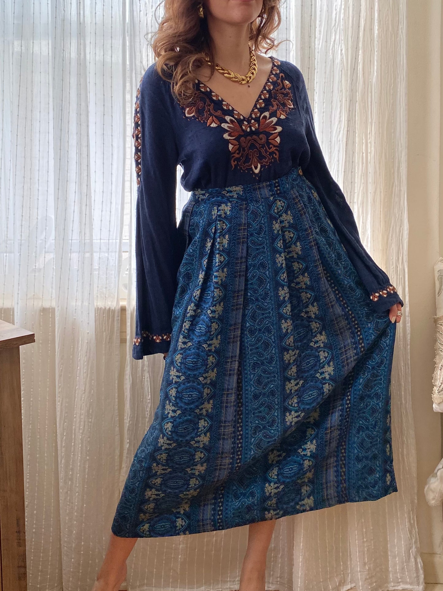 Teddi Printed Maxi Skirt