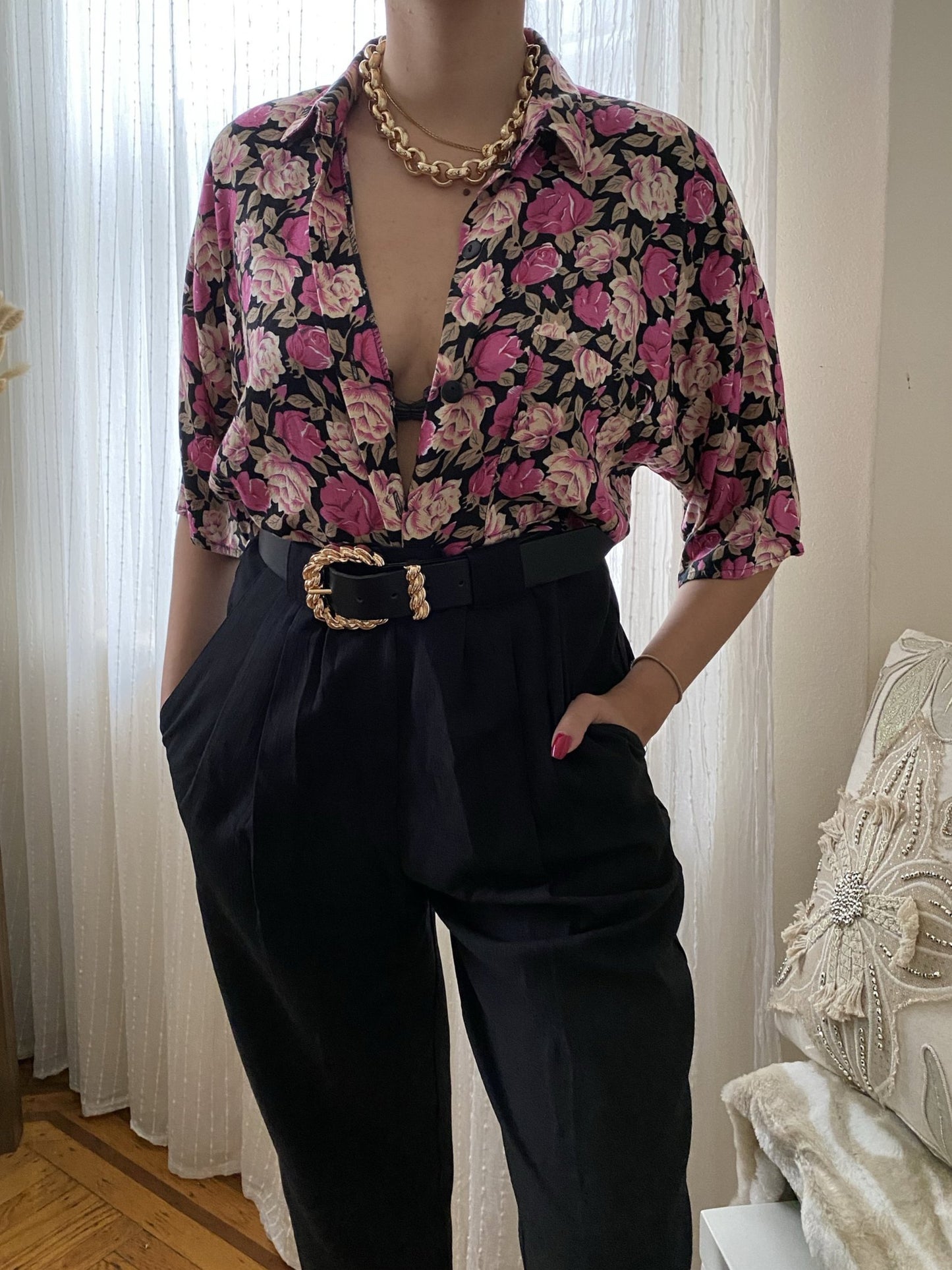 Floral Short Sleeve Top