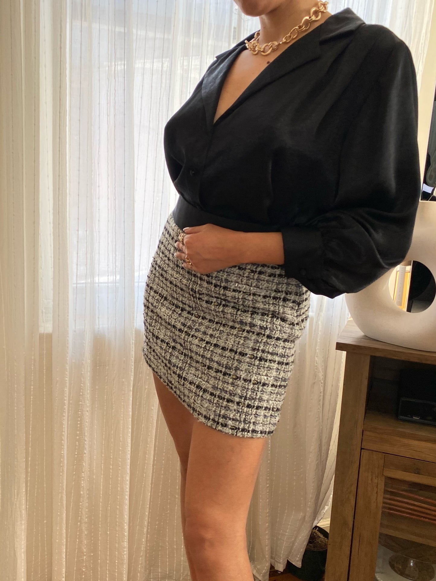 Tweed Mini Skirt