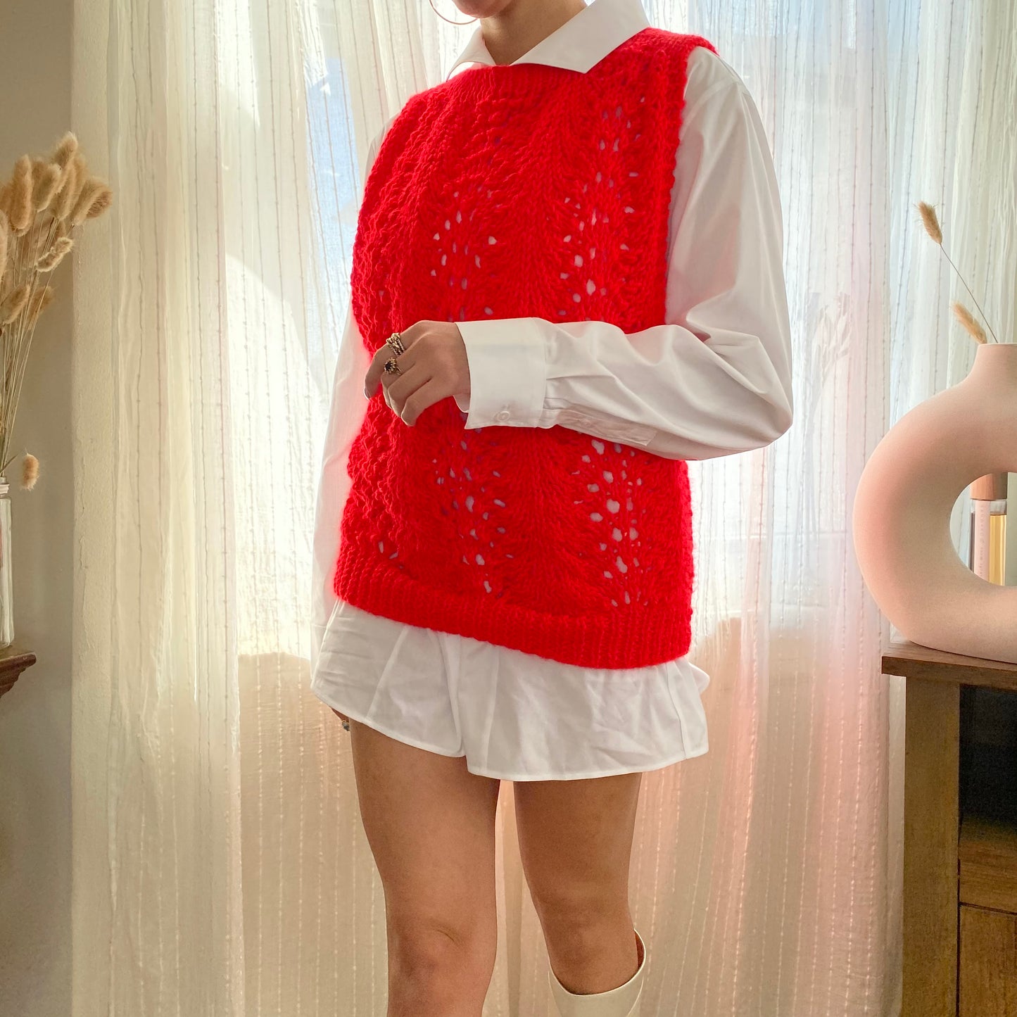 Knit Sweater sleeveless Vest