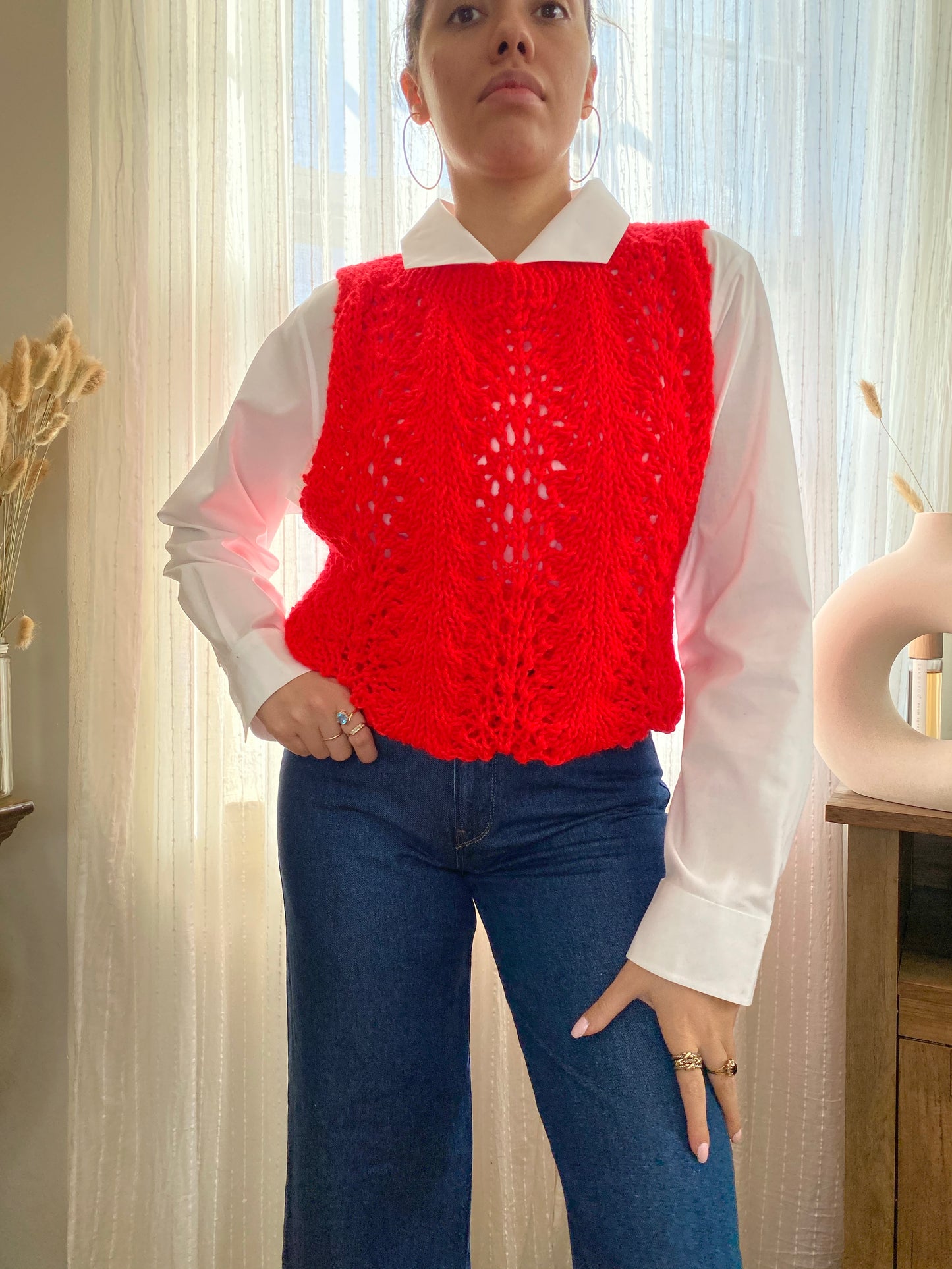 Knit Sweater sleeveless Vest